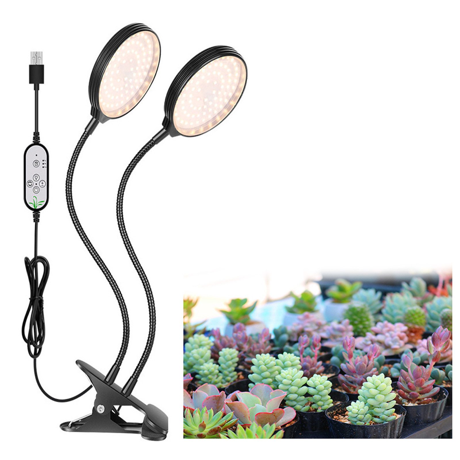 MUPOO Pflanzenlampe Pflanzenlampe LED, Dimmbar Pflanzenlicht Vollspektrum M günstig online kaufen