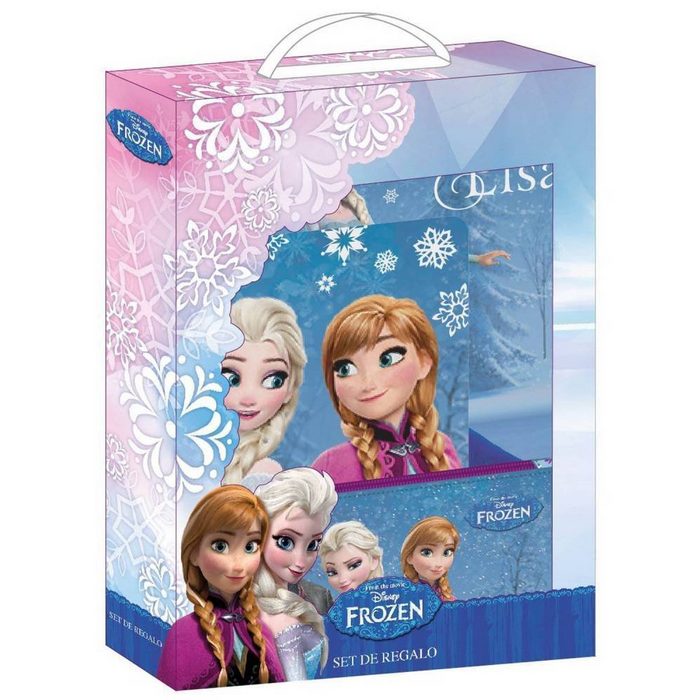 Disney Frozen Federmäppchen Disney´s Die Eiskönigin - Geschenkset 3-teilig (3-tlg. Mädchen) Reißverschluss
