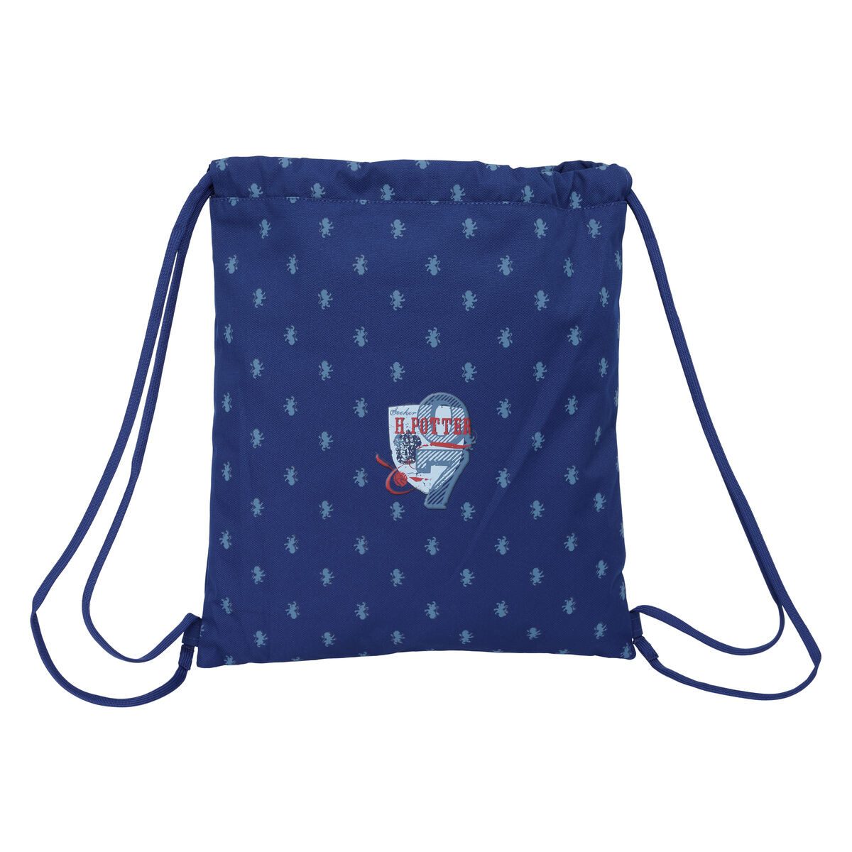 Harry Potter Rucksack Rucksacktasche mit Bändern Harry Potter Captain Marineblau 35 x 40 x 1