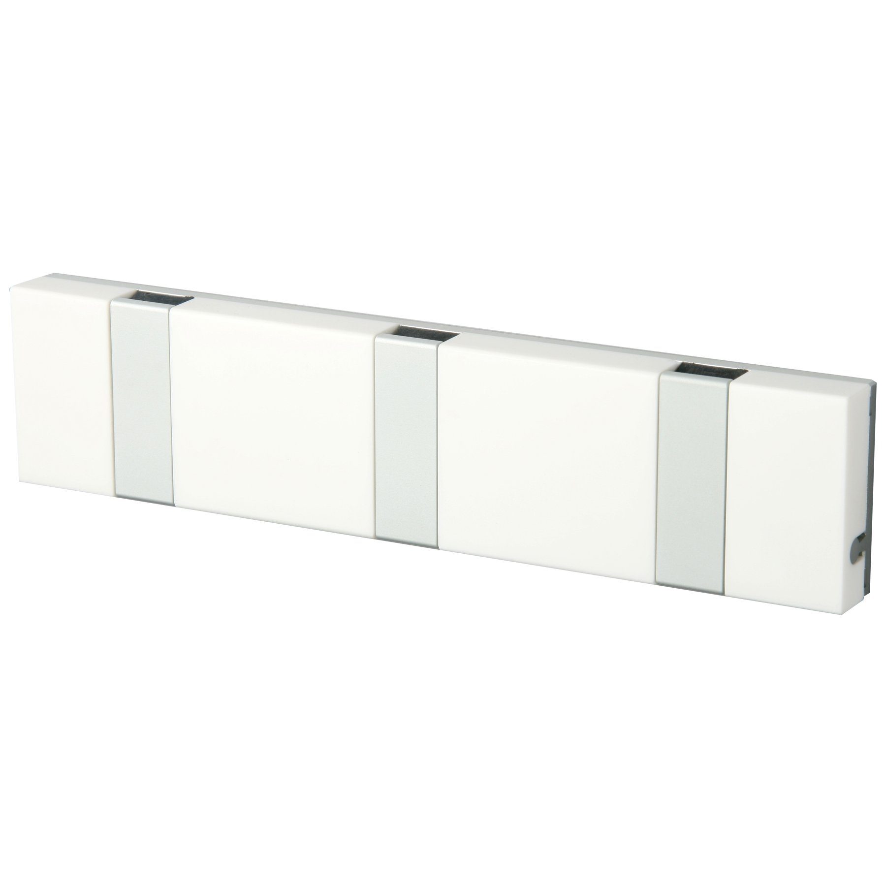 LoCa Garderobe Knax Lite 3 weiß Luxus-Hakenleiste für Bad & Küche Länge 20  cm