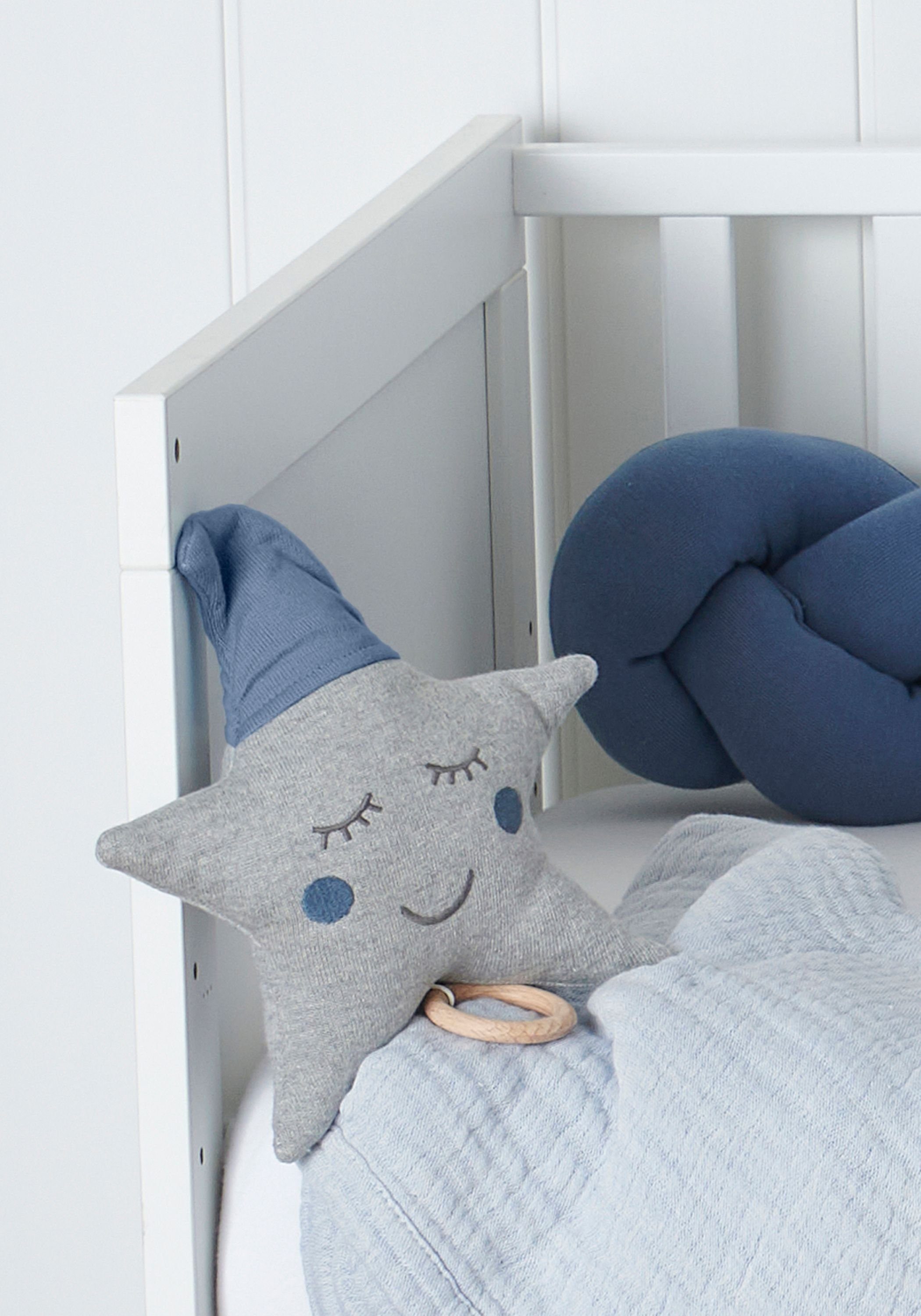 Nordic Coast Company Spieluhr Aufziehspieluhr - Schlaflied „Guten Abend, gute Nacht“, Babyzimmer Erstlingsausstattung Geburtsgeschnk Babygeschenk waschbar