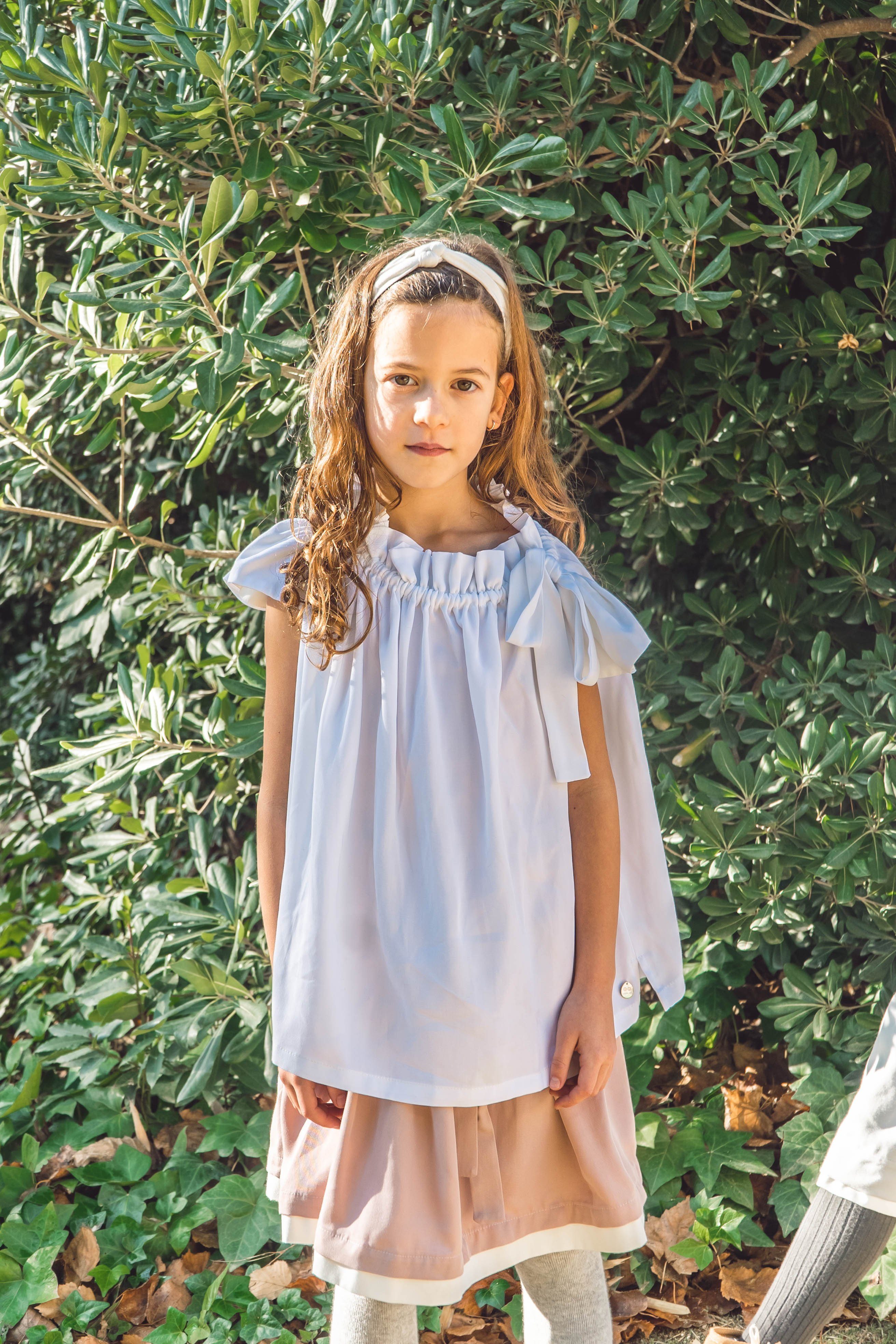 Kurzarmbluse Kurzarm-Bluse Eden aus weichem Lyocell Weiss