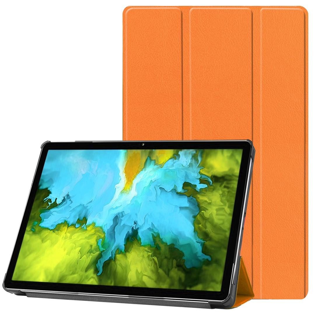 FroShop Tablet-Hülle Schutzhülle für Lenovo Tab M10 FHD Plus TB-X606F/X 10.3" 2. Generation Jahr 2020 Wake Up / Sleep Funktion, Smart Cover Case Etui Tasche - Farbe Orange