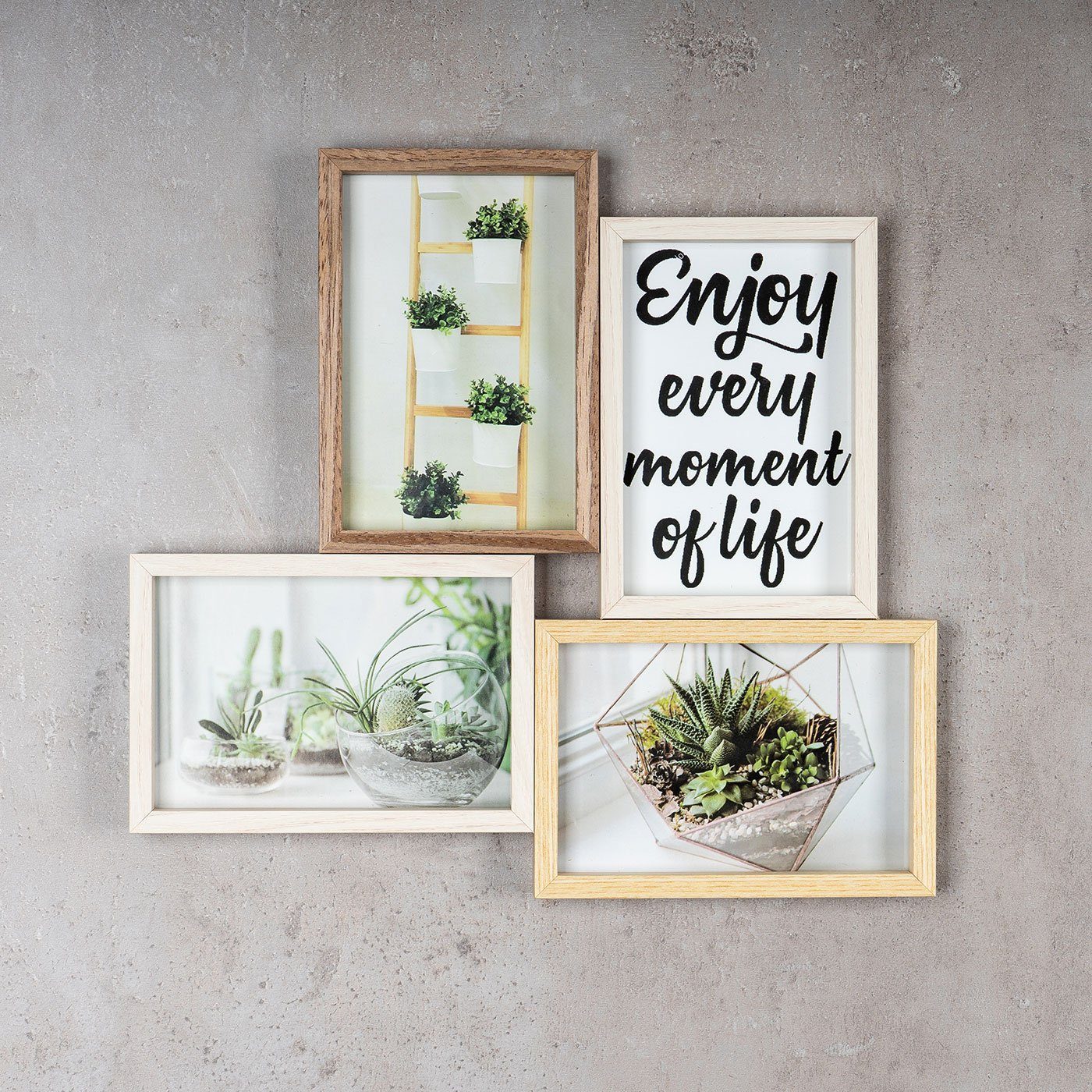 Levandeo® Bilderrahmen Collage, Bilderrahmen Collage 30,5x32,5cm günstig online kaufen