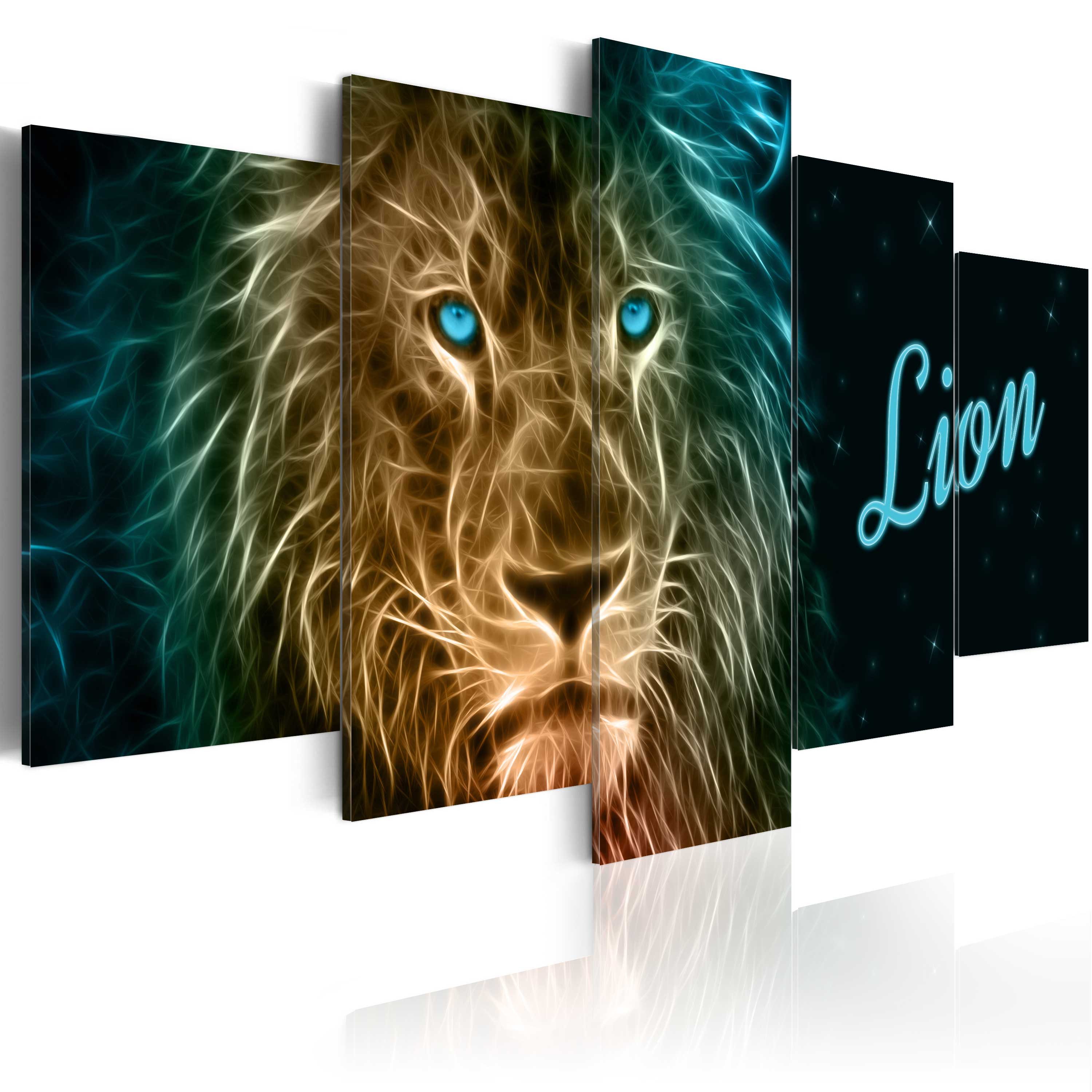 Artgeist Wandbild Gold lion