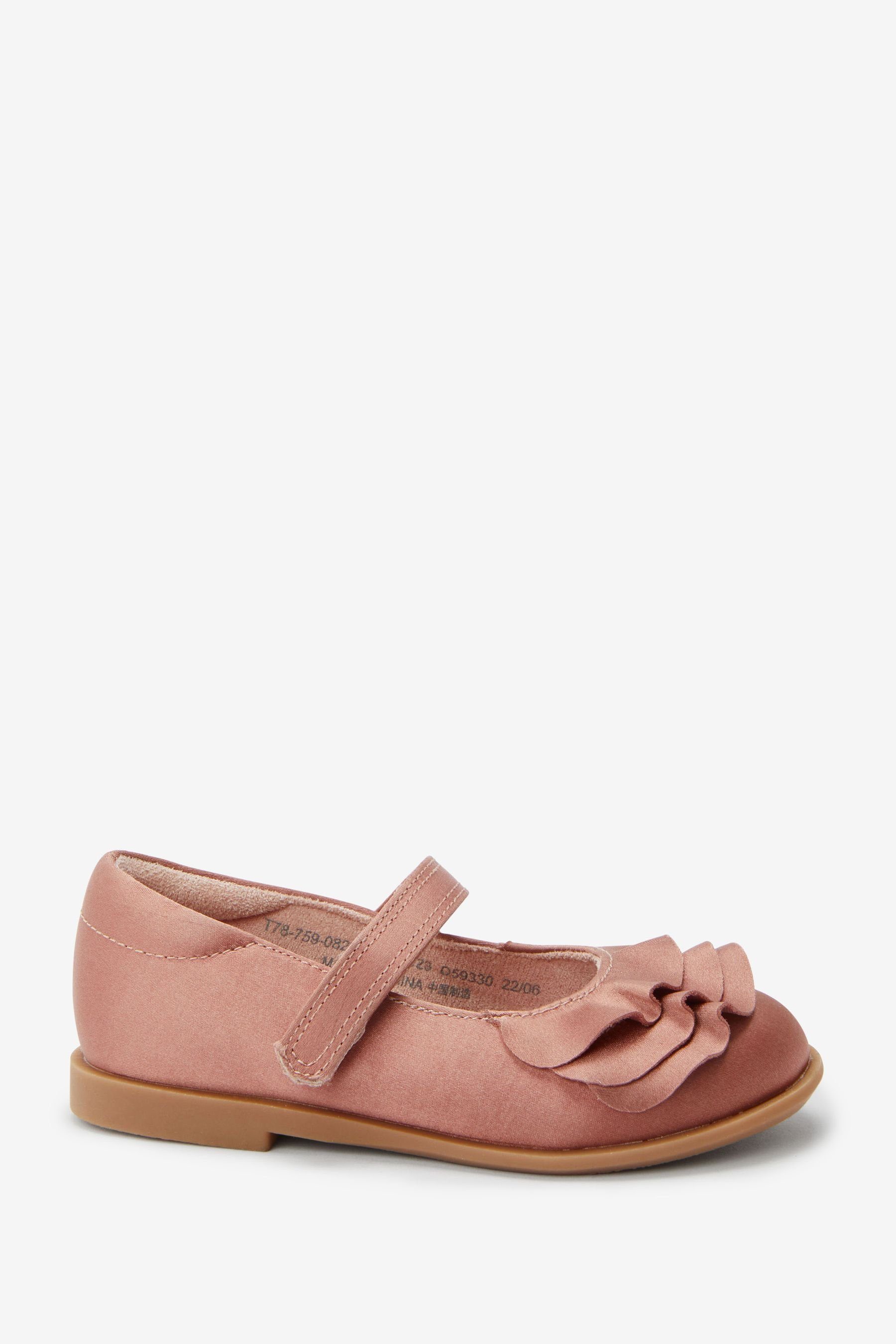 Next Mary-Jane-Schuh mit Rüschen T-Strap-Sandale (1-tlg) Pink
