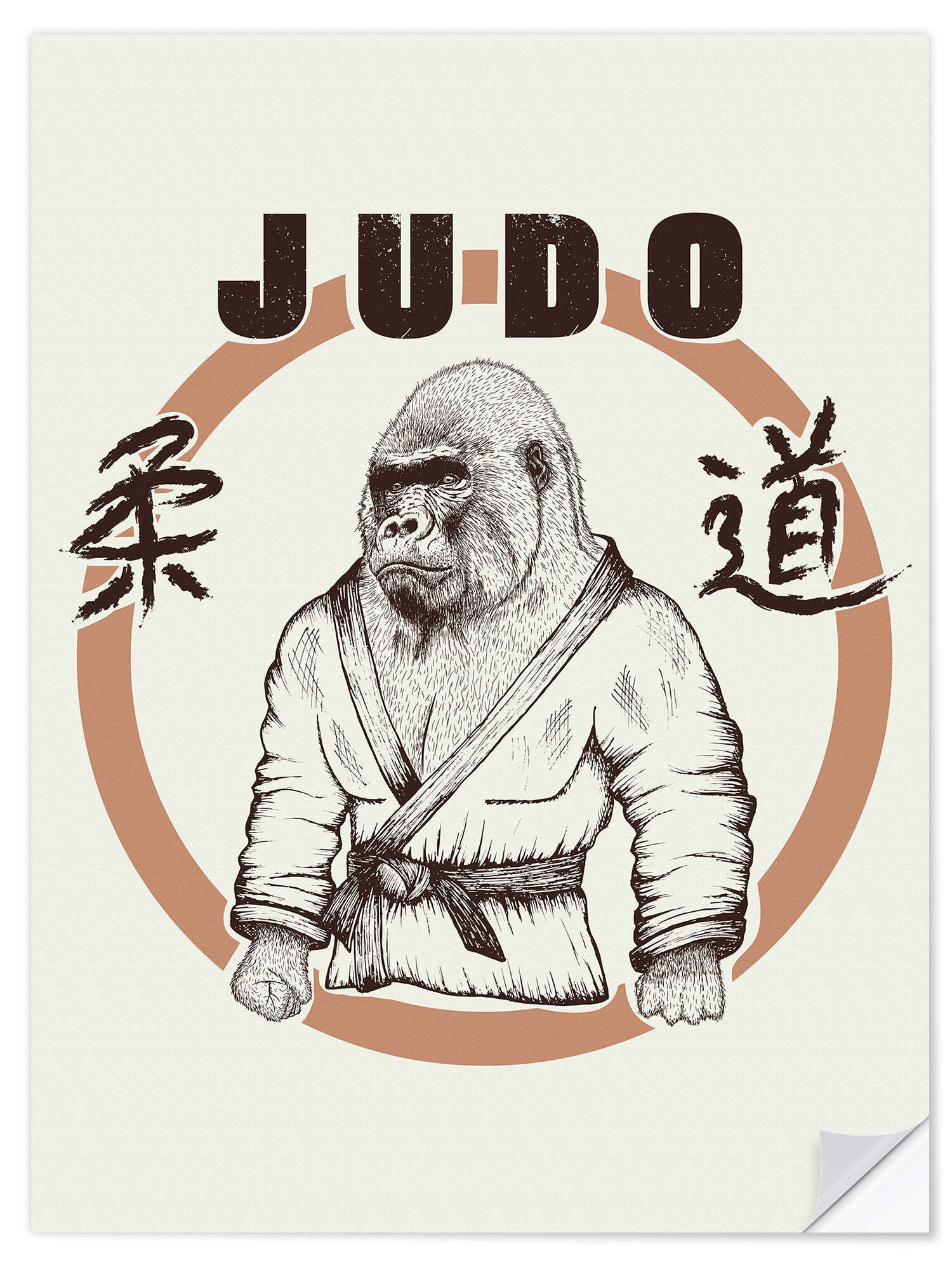 Posterlounge Wandfolie Editors Choice, Judo Art, Malerei