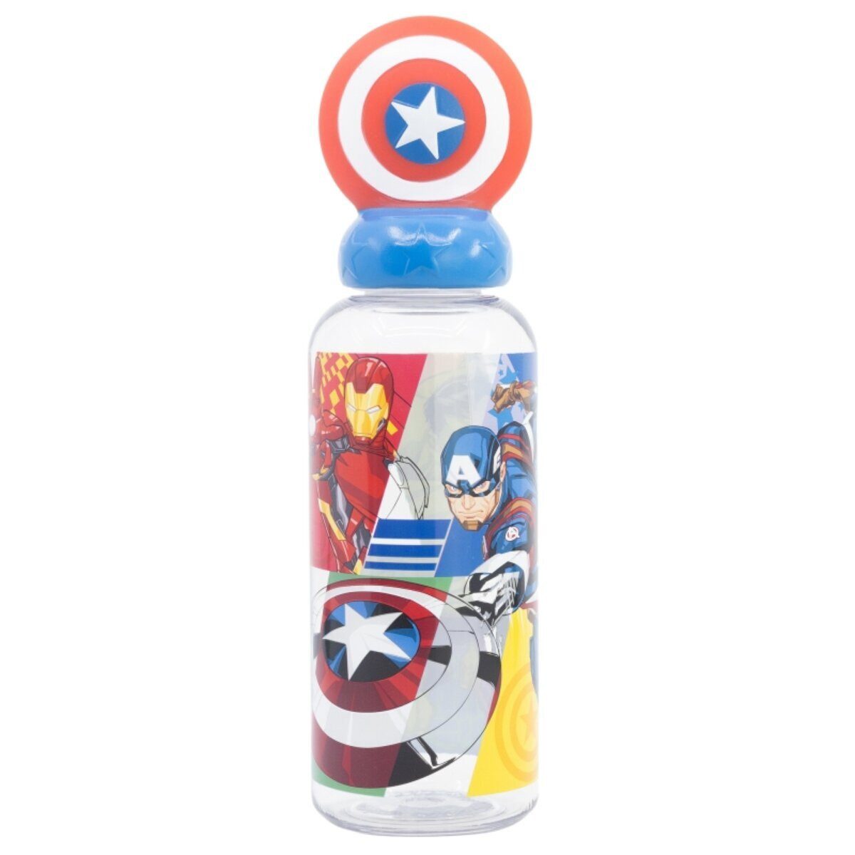 The AVENGERS Trinkflasche Avengers Captain America Trinkflasche 3D Ecozen Flasche 560ml