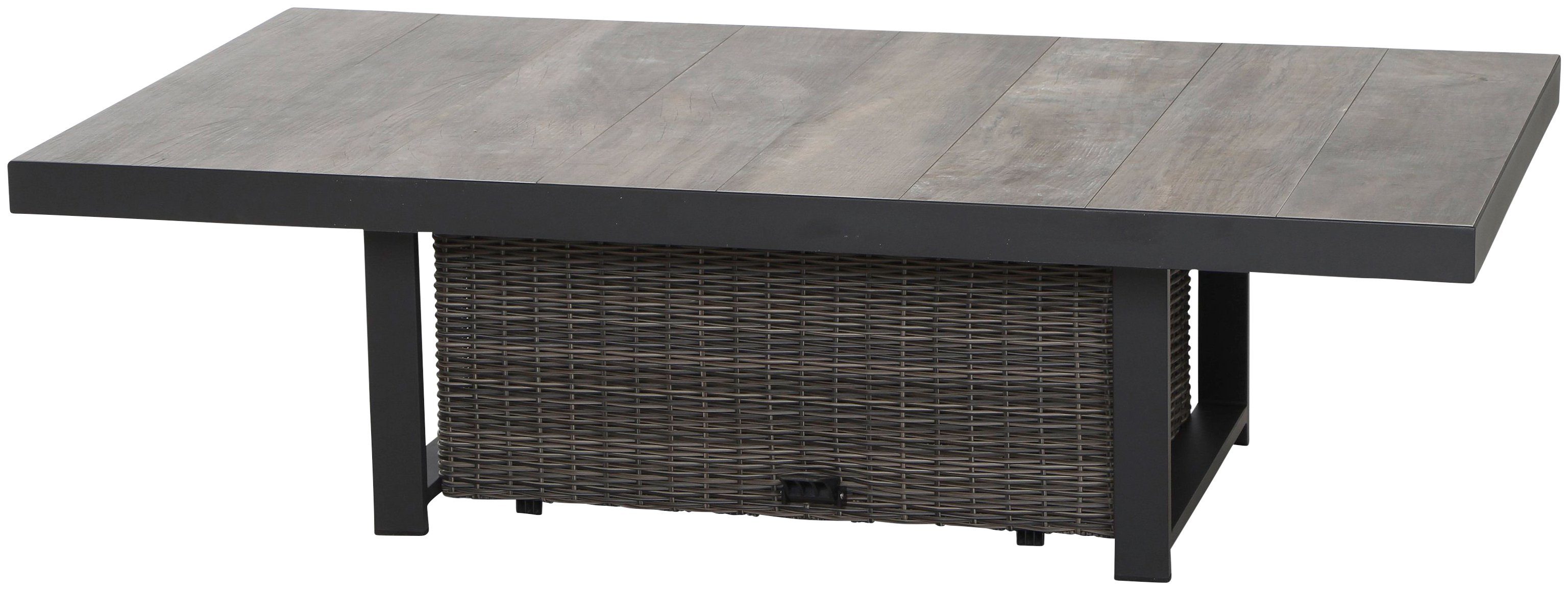 SIENA GARDEN Loungetisch »Corido«, Alu/Kunststoff, höhenverstellbar