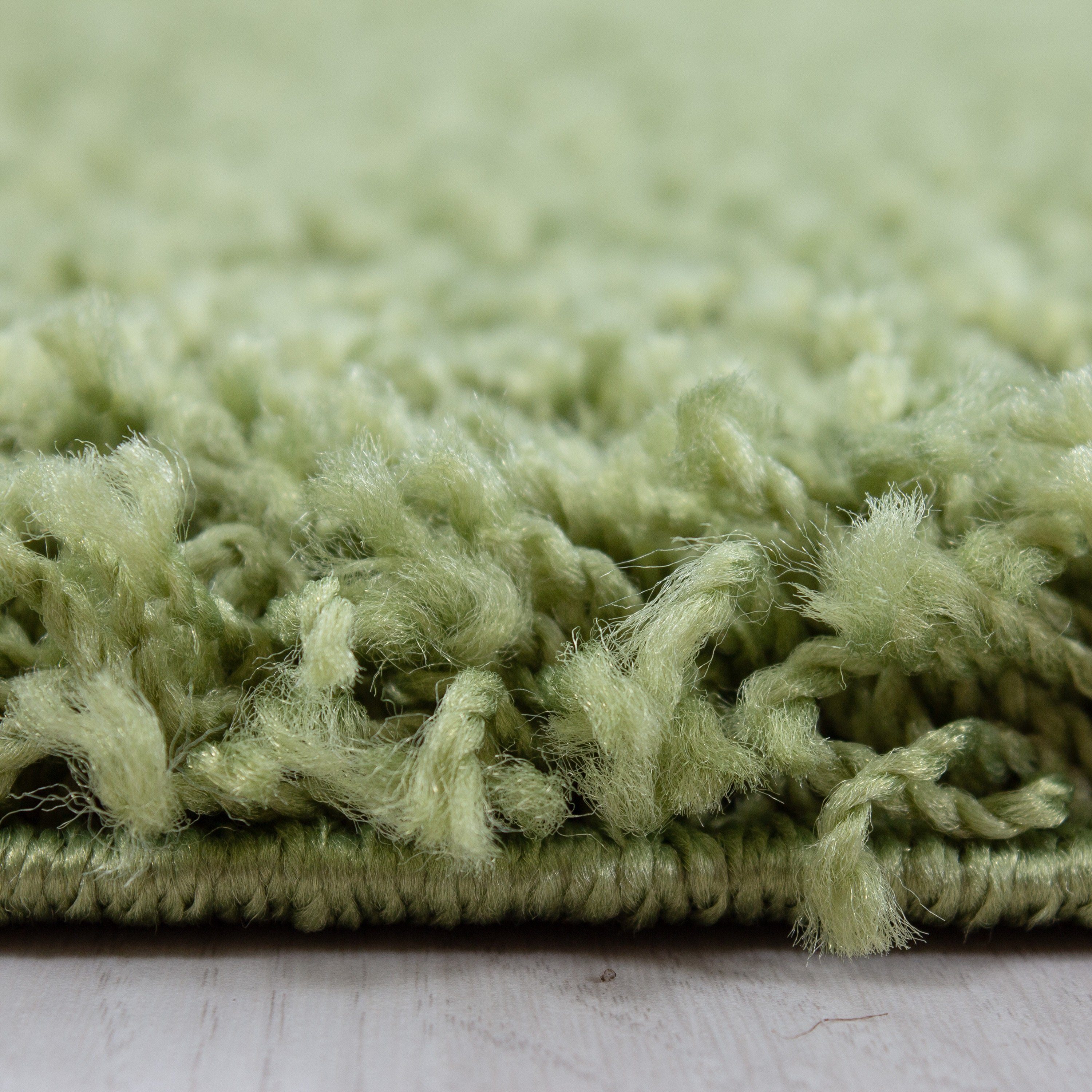 30 Unicolor Grün Teppich Teppium, Wohnzimmer Läufer, - mm, Höhe: Teppich Einfarbig,