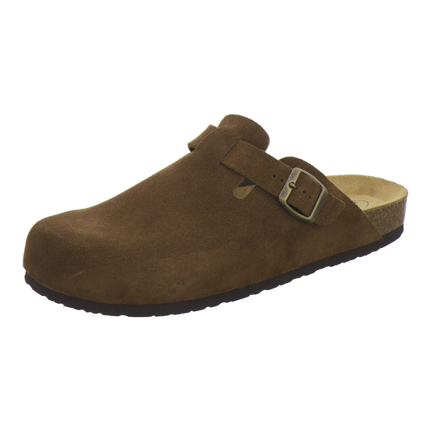 AFS-Schuhe 390079 Clogs Pantolette für Herren aus Leder mit Fußbett, Hausschuhe Made in Germany