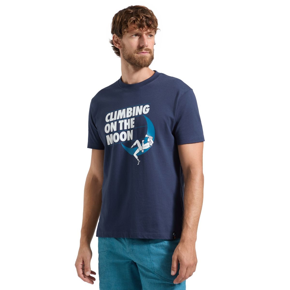 La Sportiva Kurzarmshirt Moon Rock T-shirt Men Komfortables Kletter-T-Shirt aus Bio-Baumwolle, inspiriert von