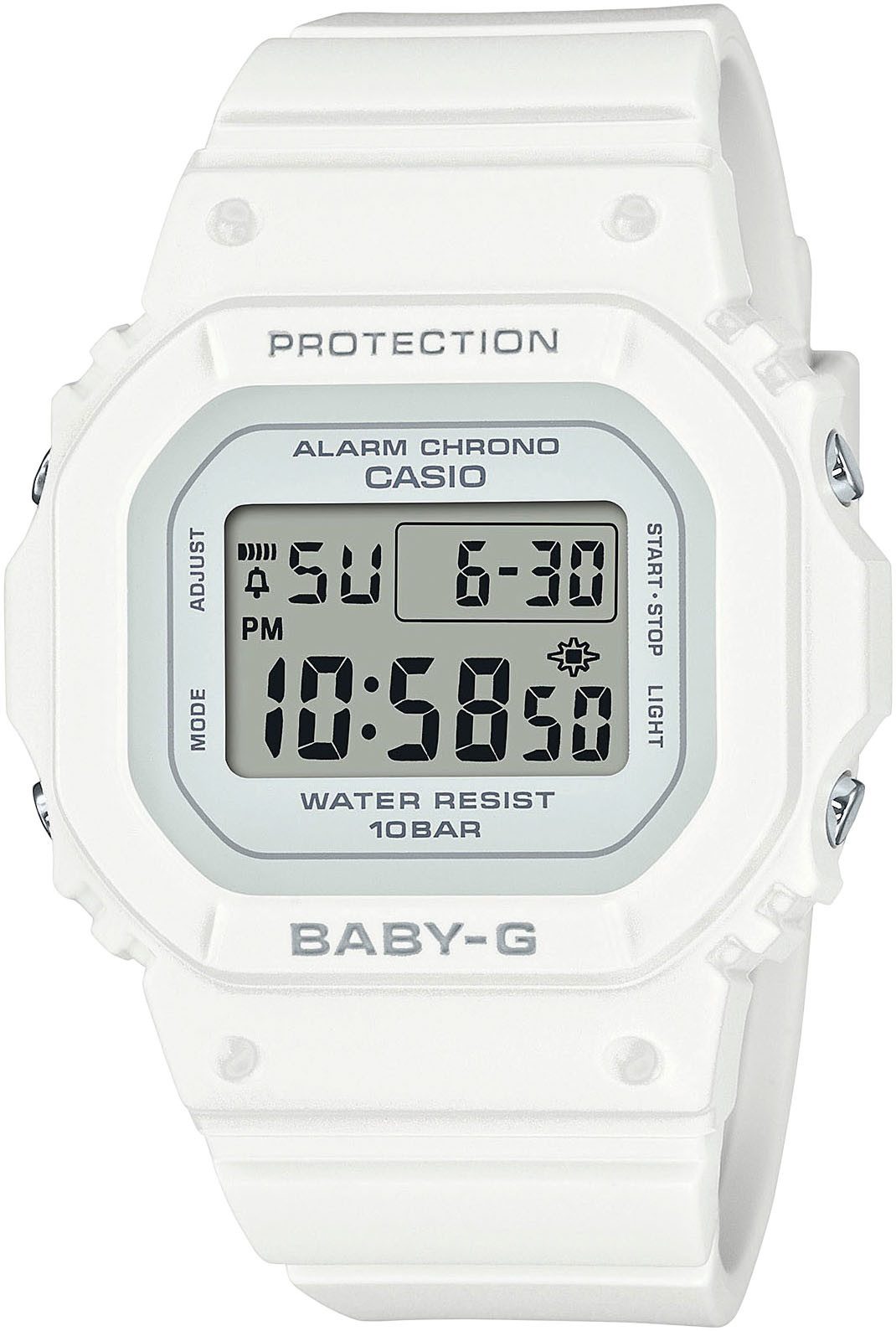 CASIO BABY-G Chronograph, Quarzuhr, Armbanduhr, Damenuhr, automatischer Kalender, digital, Timer