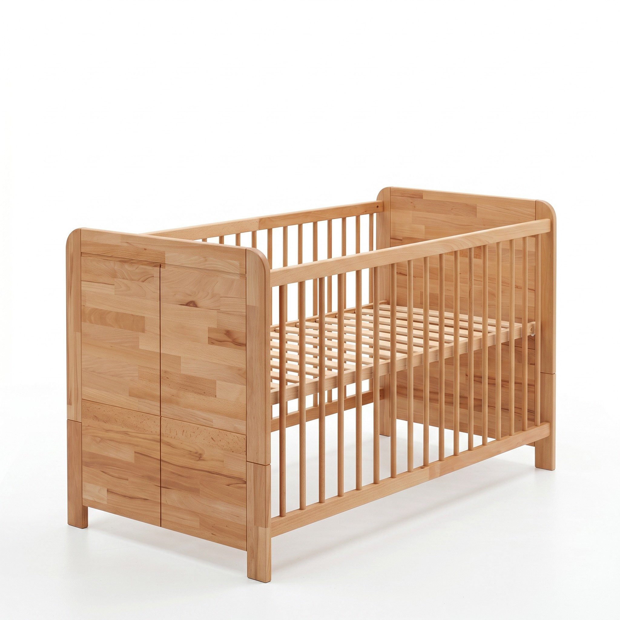 bv-vertrieb Babybett Babybett Rahmen Kernbuche massiv Sprossen Buche Dekor #4547