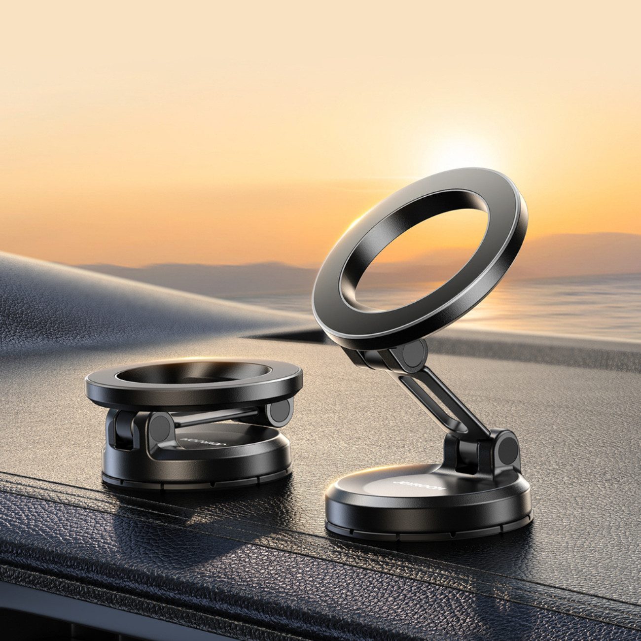 JOYROOM Handy-Halterung JR-ZS505, (bis 7 Zoll, Einzelhalterung inkl. 3M-Klebepad, Saugnapf und Anleitung, MagSafe-Halterung mit Doppelmagnet und 360° Drehfunkti – Bild 2 von 5