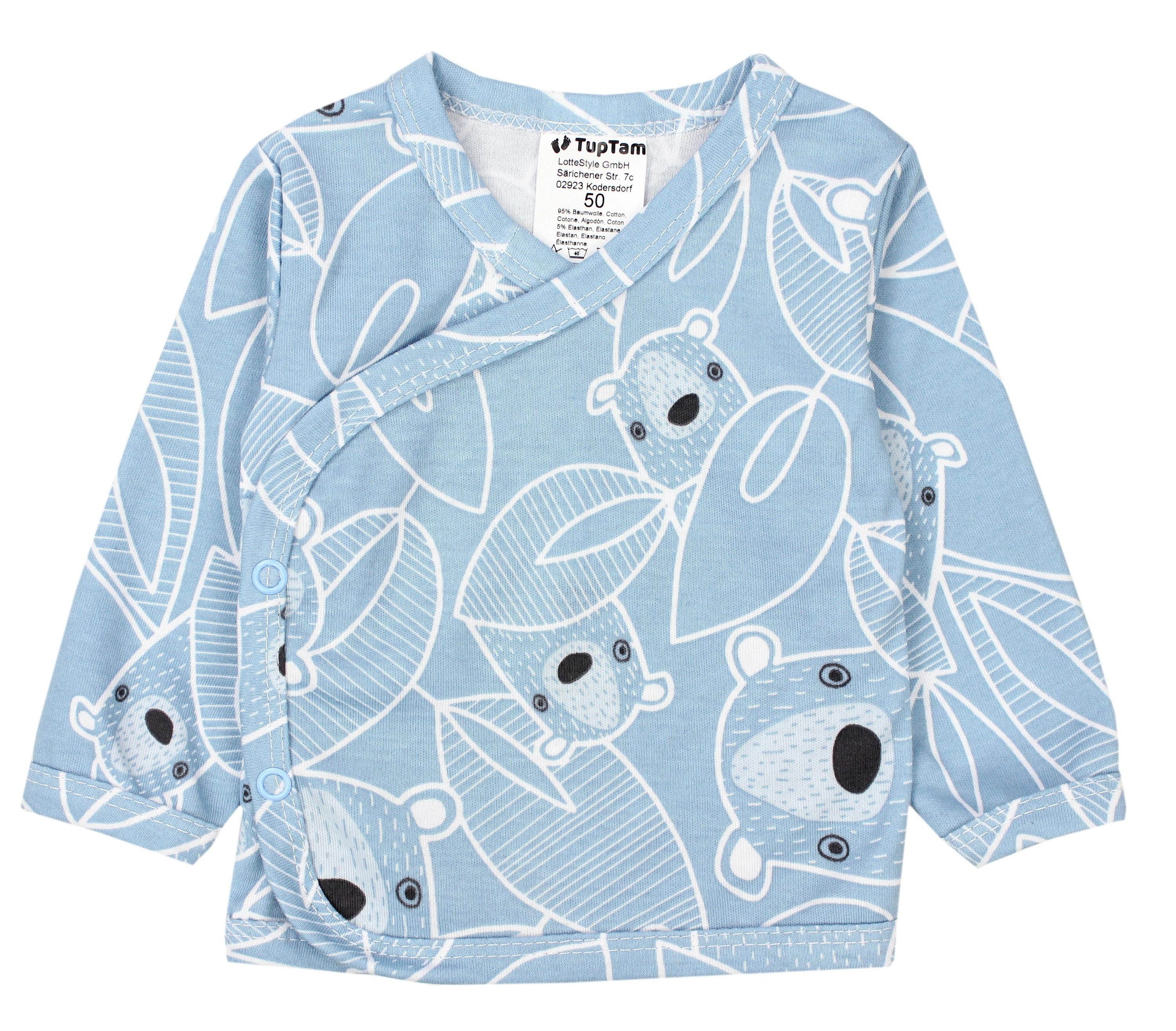 TupTam Wickelshirt TupTam Baby Jungen Langarm Wickelshirt Baumwolle 5er Set