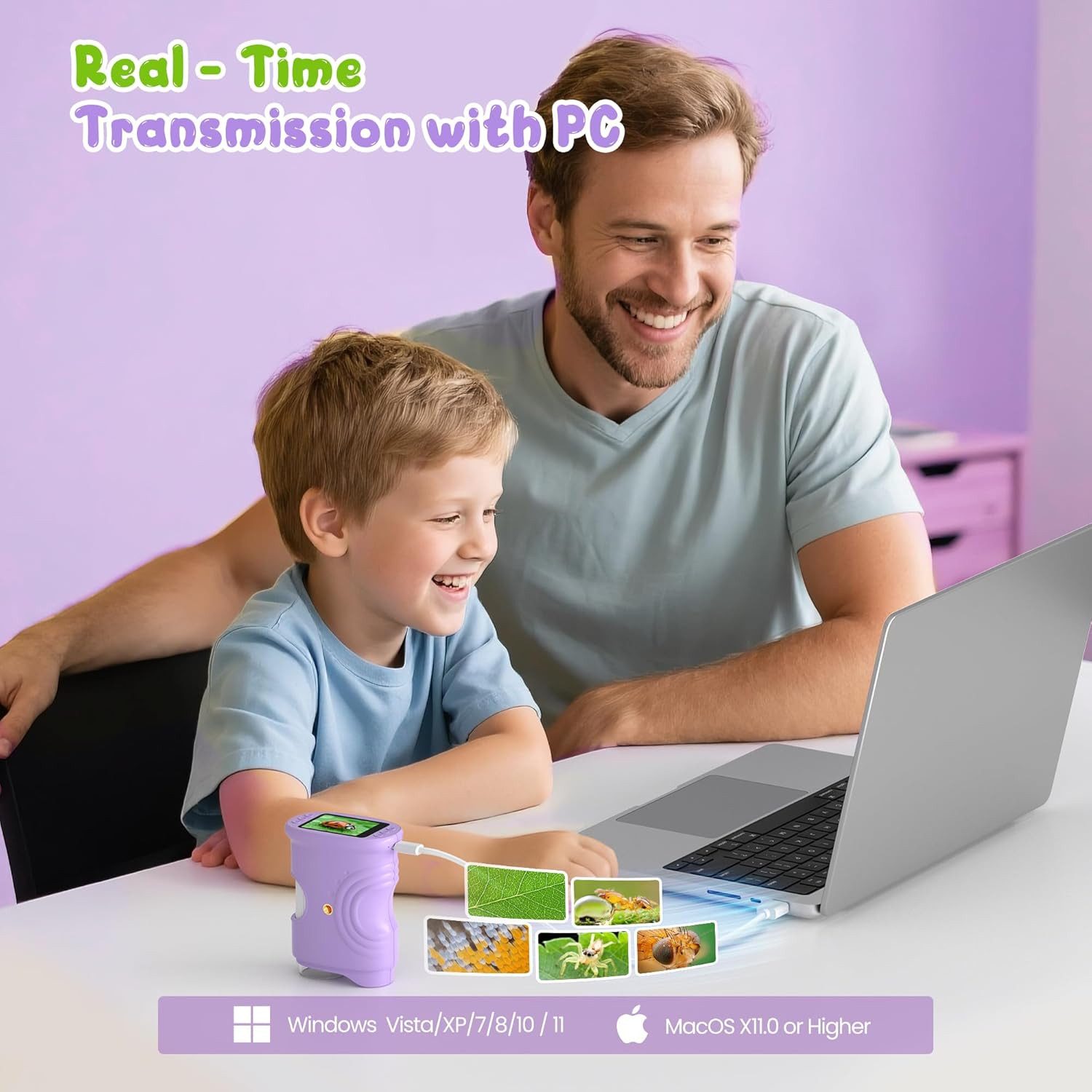 AKKEE 1000X Digitales Mikroskop, Handmikroskop Kindermikroskop