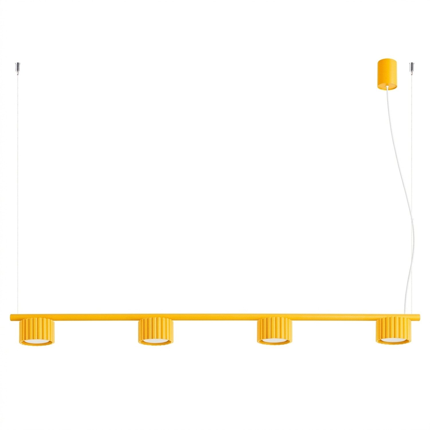 SOLLUX lighting Kronleuchter Kronleuchter AURA 4 gelb Gx53, Nicht enthalten