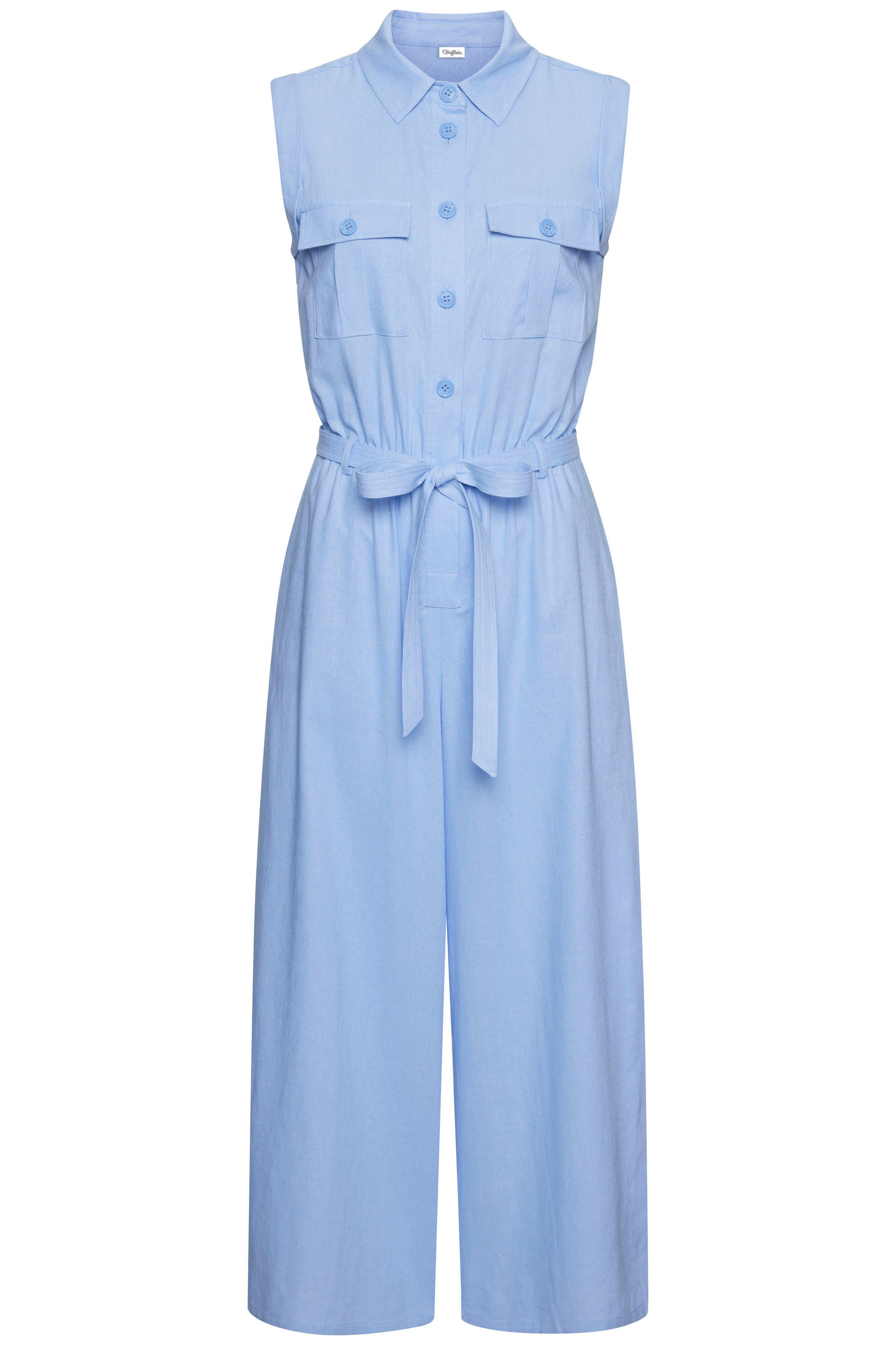 Buffalo Overall (mit Bindegürtel) aus Leinenmix, günstig online kaufen