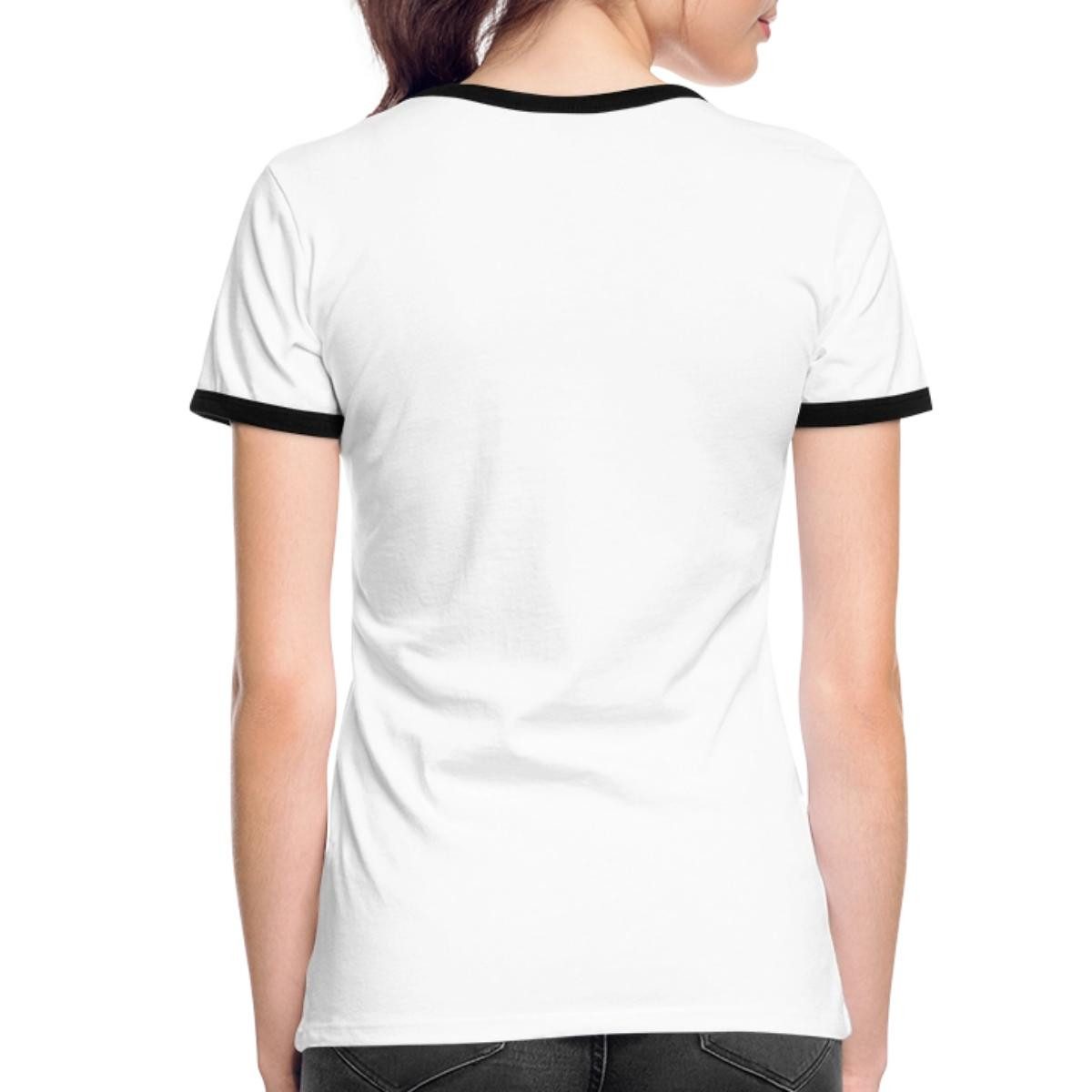 Spreadshirt T-Shirt Star Trek Discovery Bärtierchen Go With Spores Frauen Kontrast T-Shirt (1-tlg)
