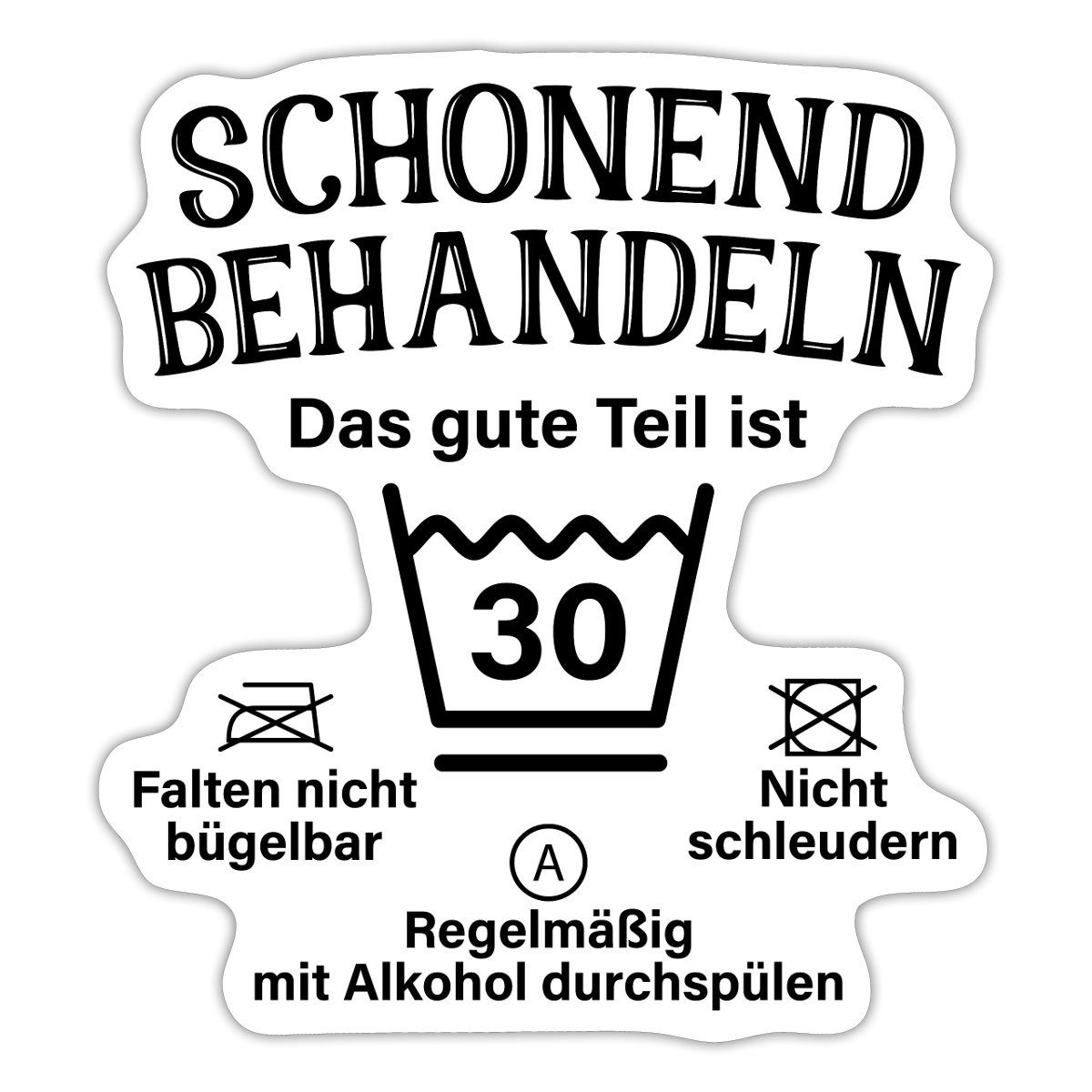 Spreadshirt Aufkleber Schonend Behandeln Geschenk Zum 30. Geburtstag Sticker Aufkleber
