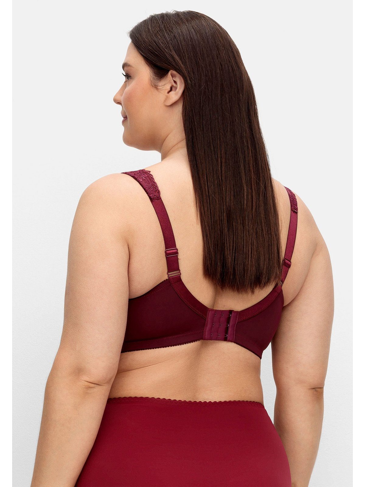 Sheego Bügel-BH Große Größen mit Stickereispitze und Mesh-Einsätzen