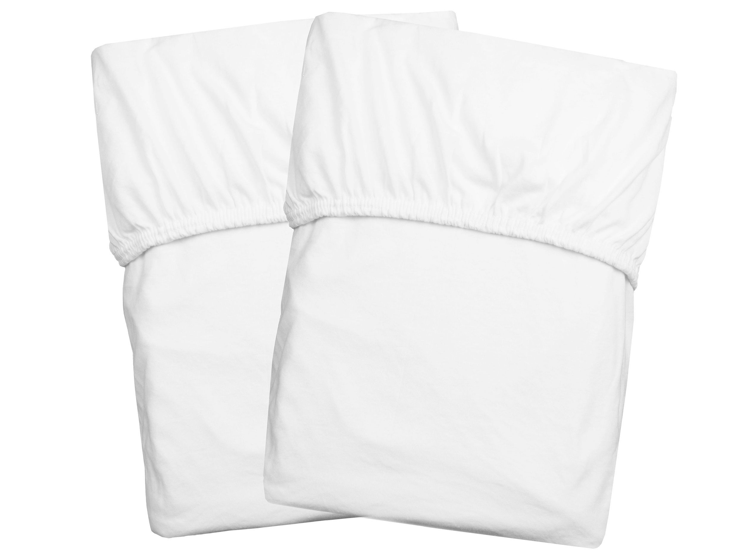 ZOLLNER Натяжні простирадла, Jersey, Gummizug: rundum, 90 x 200 cm, 50% Polyester, 50% Baumwolle, vom Hotelwäschespezialisten