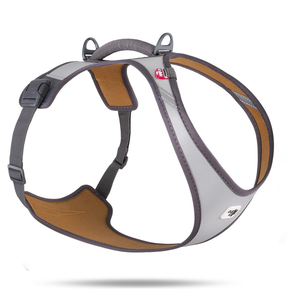 Curli Hunde-Geschirr Belka Geschirr Glow Gray