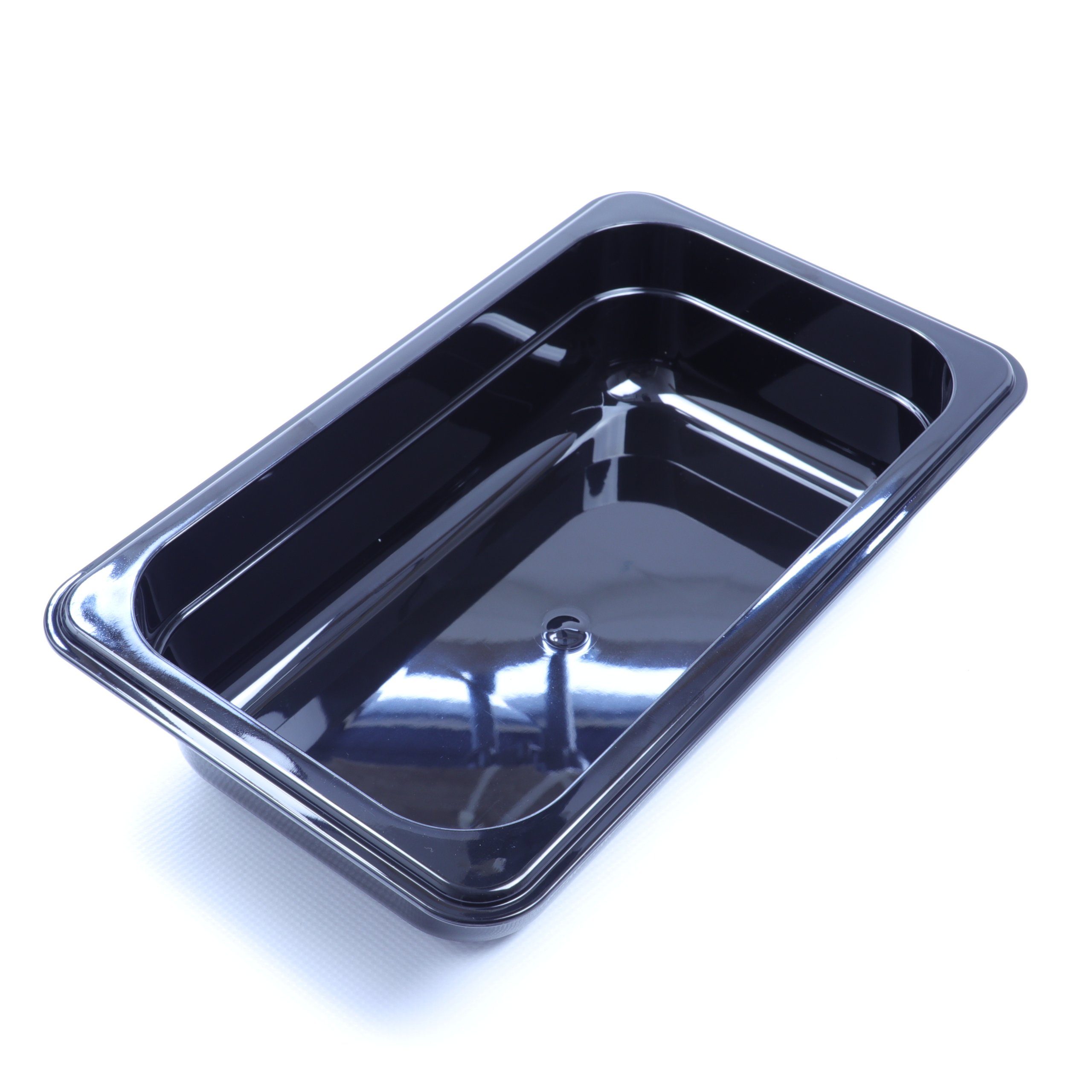 AcMax Thermobehälter GN 1/4 Polycarbonat schwarz GN-Behälter 1,8 Liter Tiefe 65mm