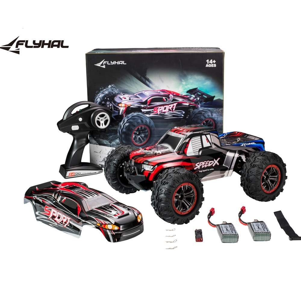 FLYHAL RC-Auto Flyhal X04 RC Stunt Auto, Hohe Geschwindigkeit 52Km/h (1:10, 12-tlg), Robuste Bauweise, 360-Grad-Stunts, Rennwagen, Sportwagen