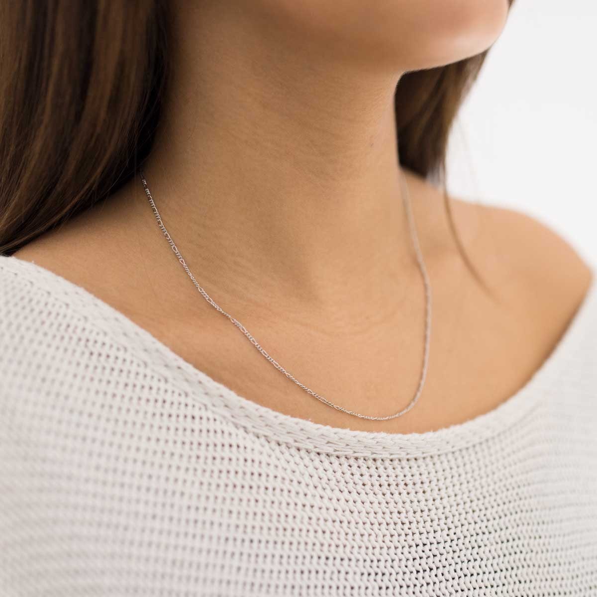 Materia Silberkette Figarokette 1,2mm Gliederkette 40-70cm günstig online kaufen