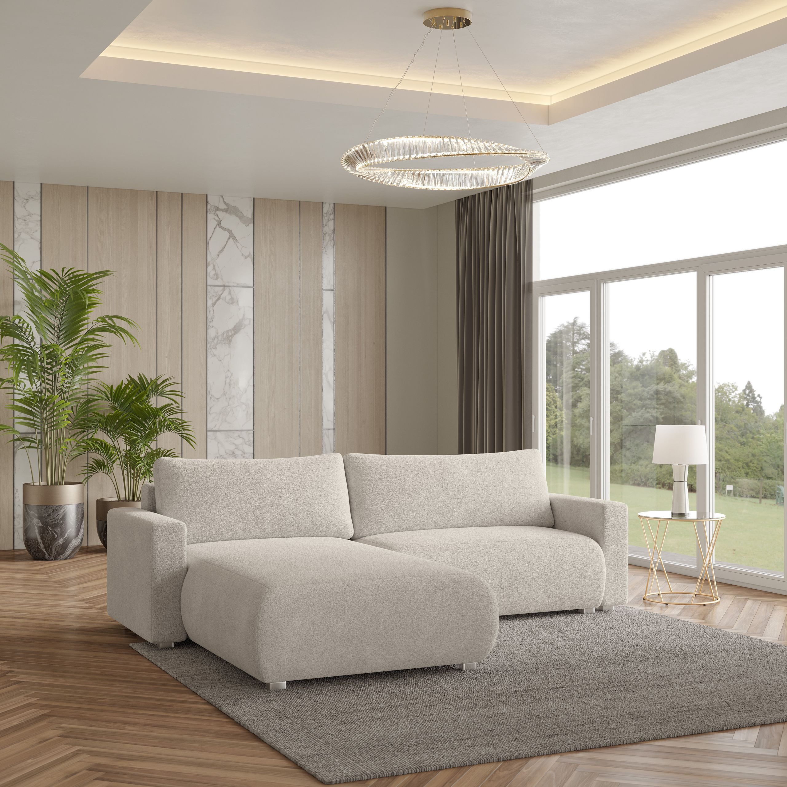 Masseno Ecksofa TURIN mit Schlaffunktion L-Form, günstig online kaufen