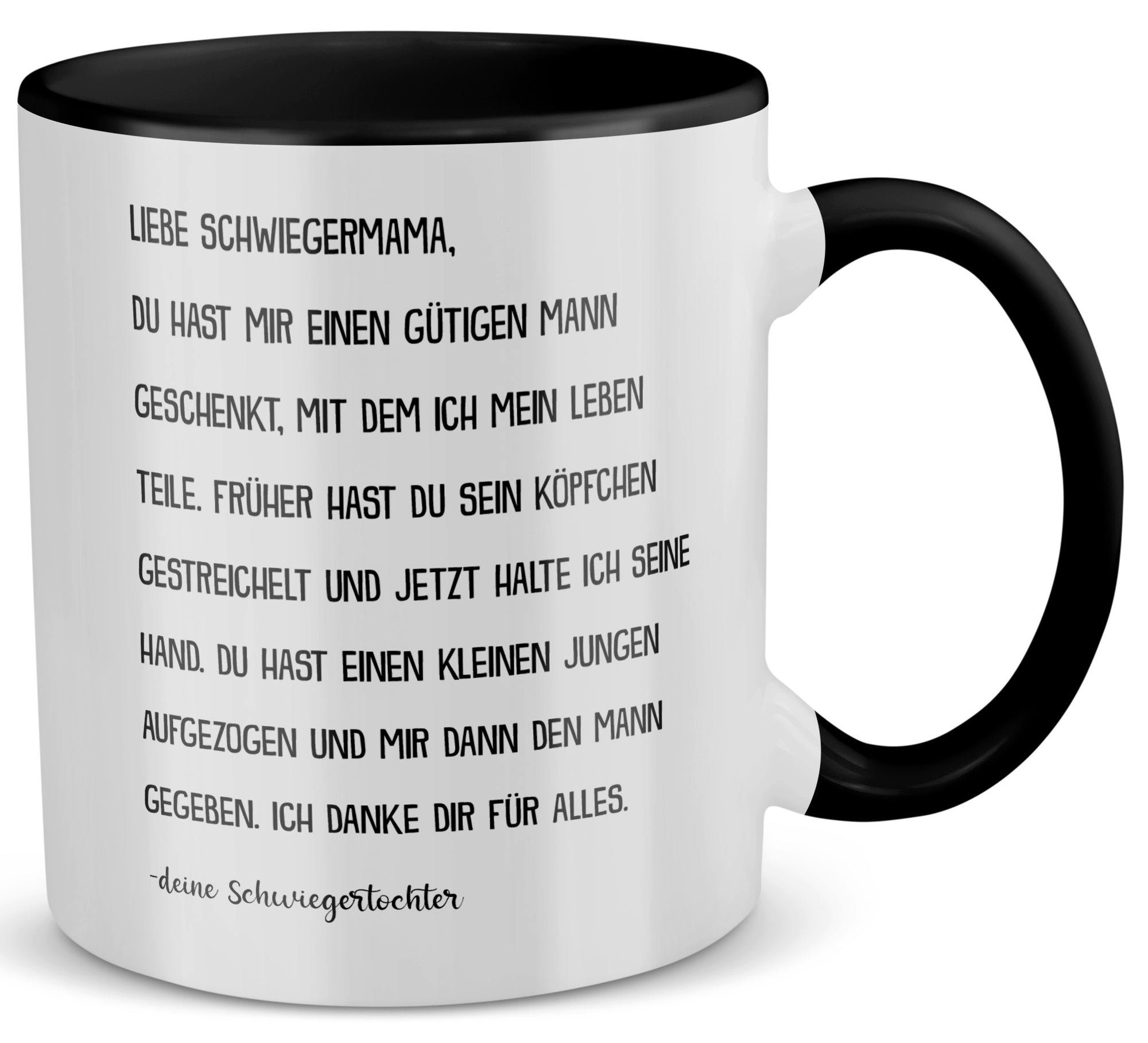 ᐅ 22Feels Tasse Schwiegermama Geschenk von Schwiegertochter
