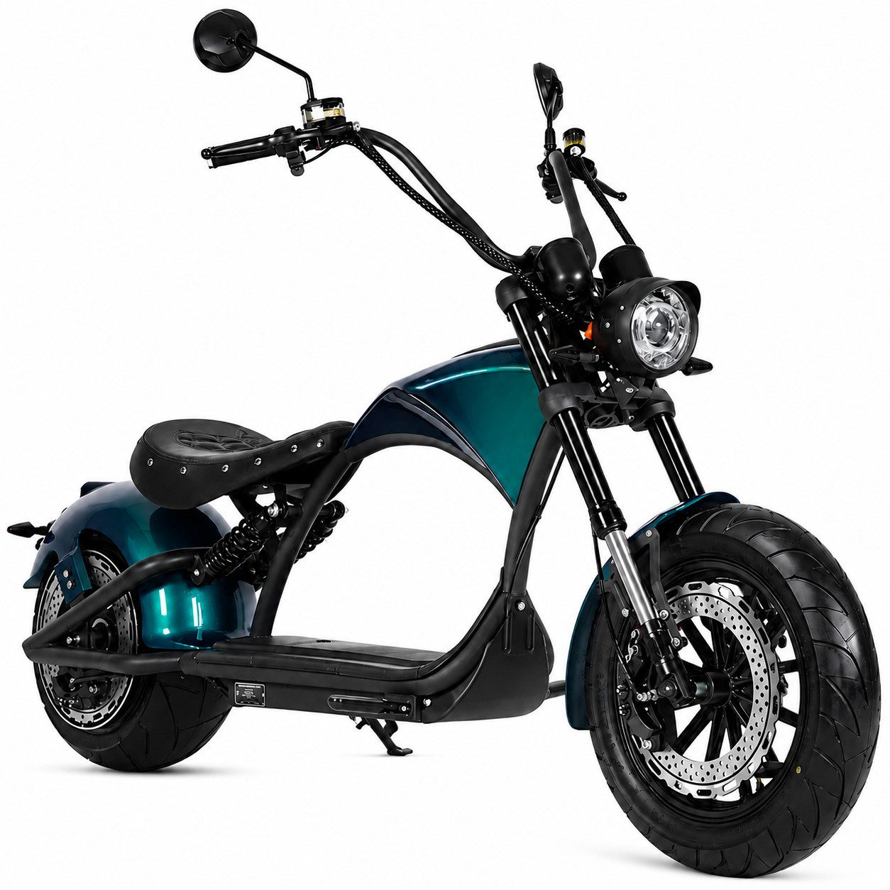 TZIpower E-Motorroller E-Chopper mit Straßenzulassung 2000W 60V 30AH 45km/h COC EEC, 2000 W, 45 km/h