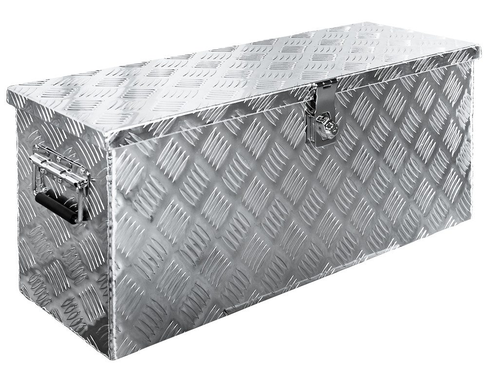 Trucky Anhänger-Deichselbox Truckbox Box Werkzeugkiste Anhängerbox Deichselbox 15 Größen Alumium