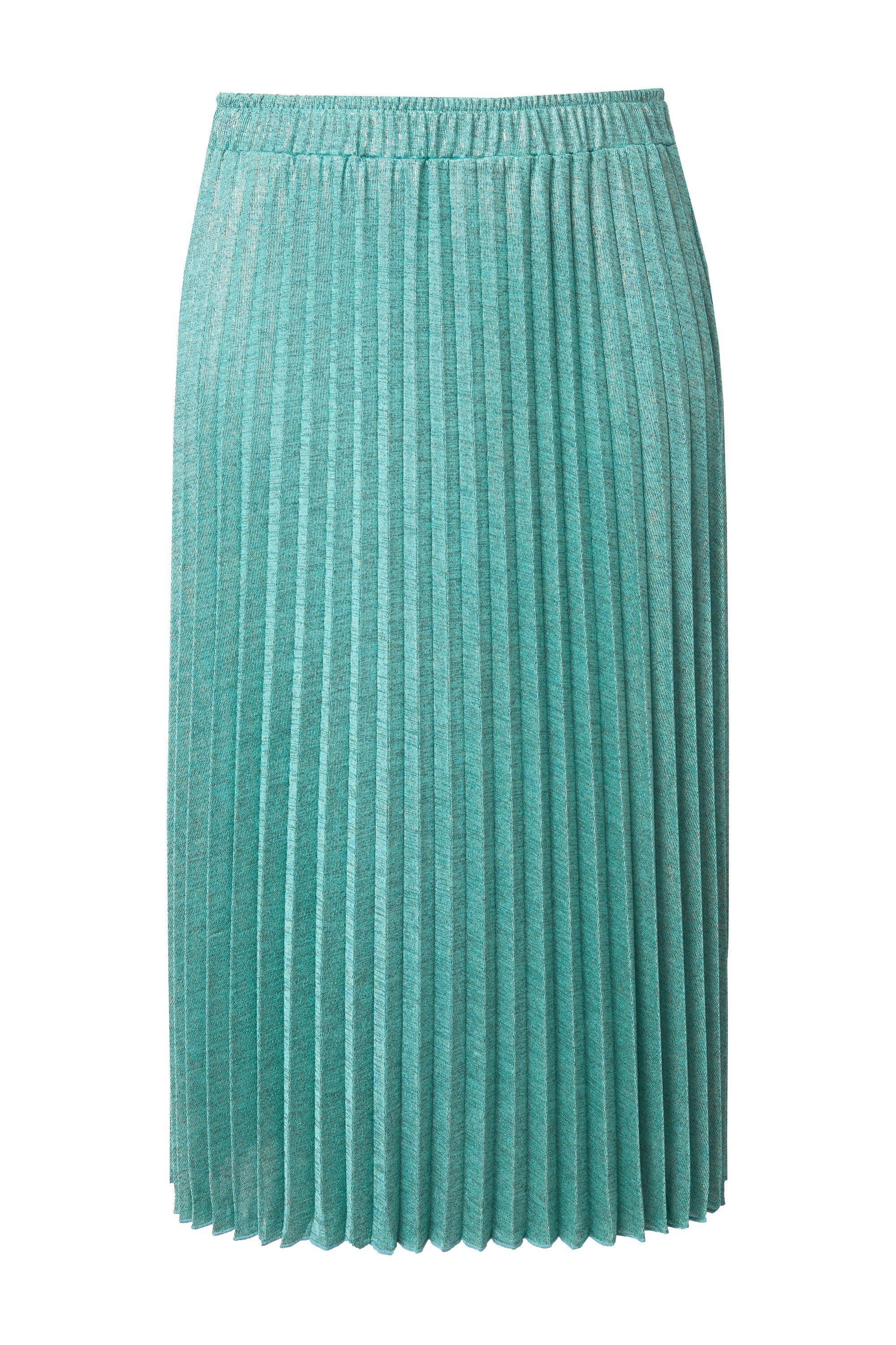 MIAMODA Plisseerock Plisseerock Straight Fit Glitter-Effekt günstig online kaufen