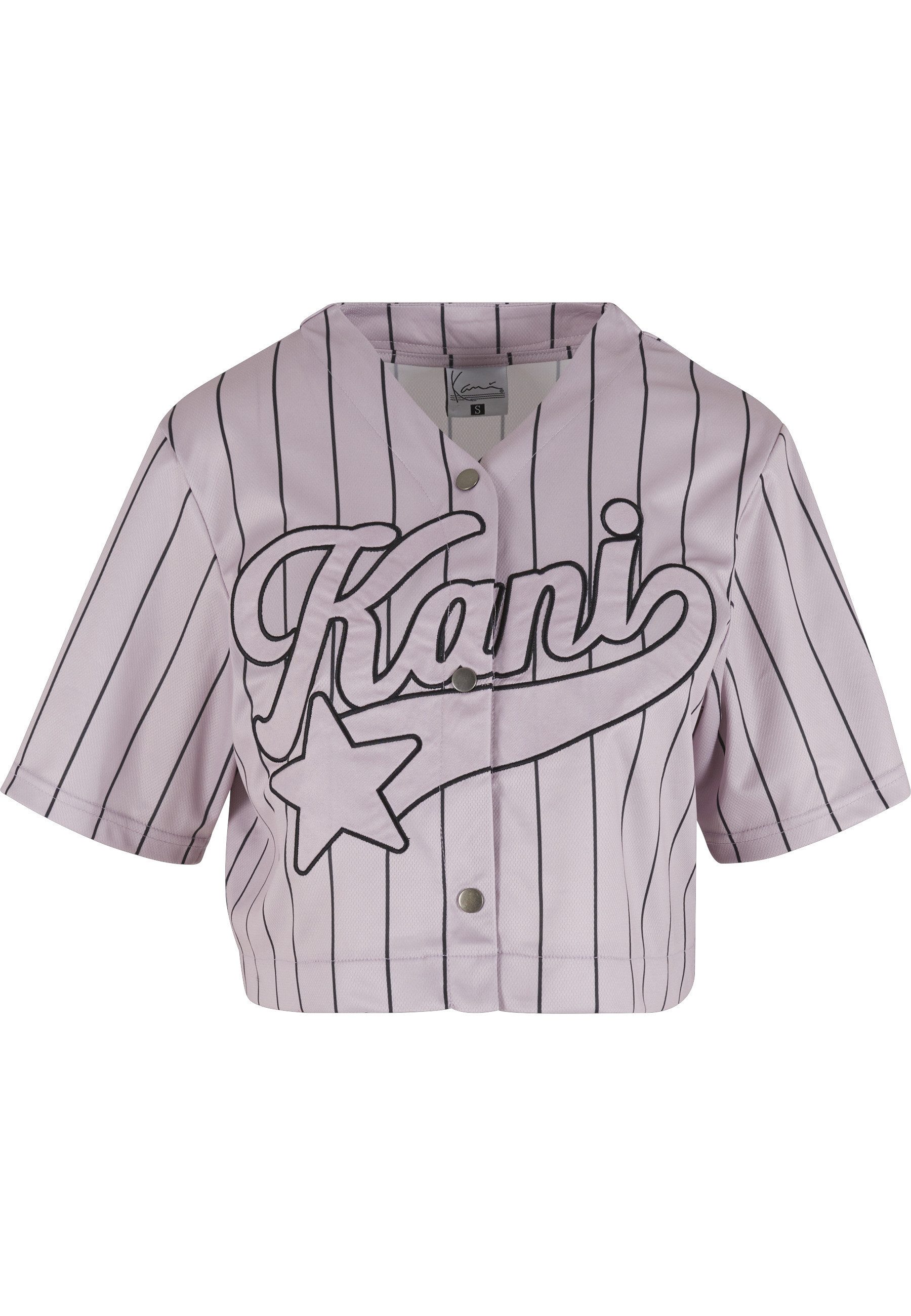 Karl Kani Kurzarmshirt Karl Kani Karl Kani OG Star Logo Crop Pinstripe Base günstig online kaufen