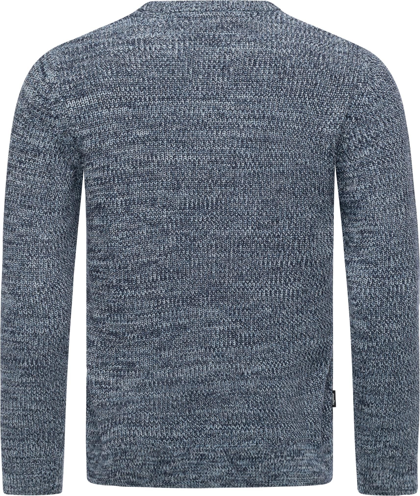 Ragwear Strickpullover Aralt stylischer Herren Sweatpullover mit Rippbündchen