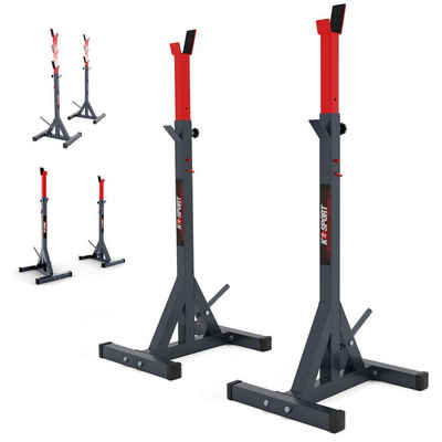 K-SPORT Kraftstation 2 x Langhantelständer, (Squat-Rack für Langhanteltraining, Kniebeugeständer, Langhantelablage bis 250kg), Made in EU!