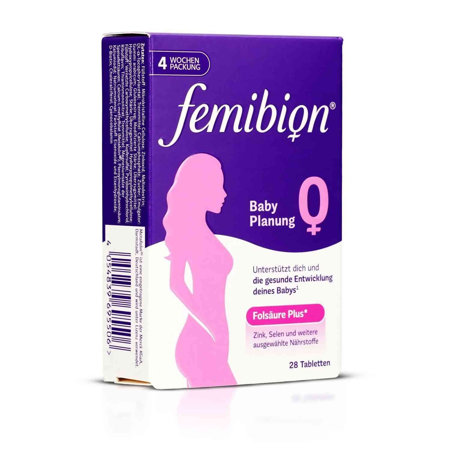 Femibion FEMIBION 0 Babyplanung Tabletten, 28 Stück Tabletten, 1 er 28 St.