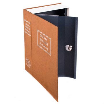 Goods+Gadgets Buchtresor XXL Buchsafe Tresor (Geldkassette, Buchattrappe), Bücherregal Geheimversteck