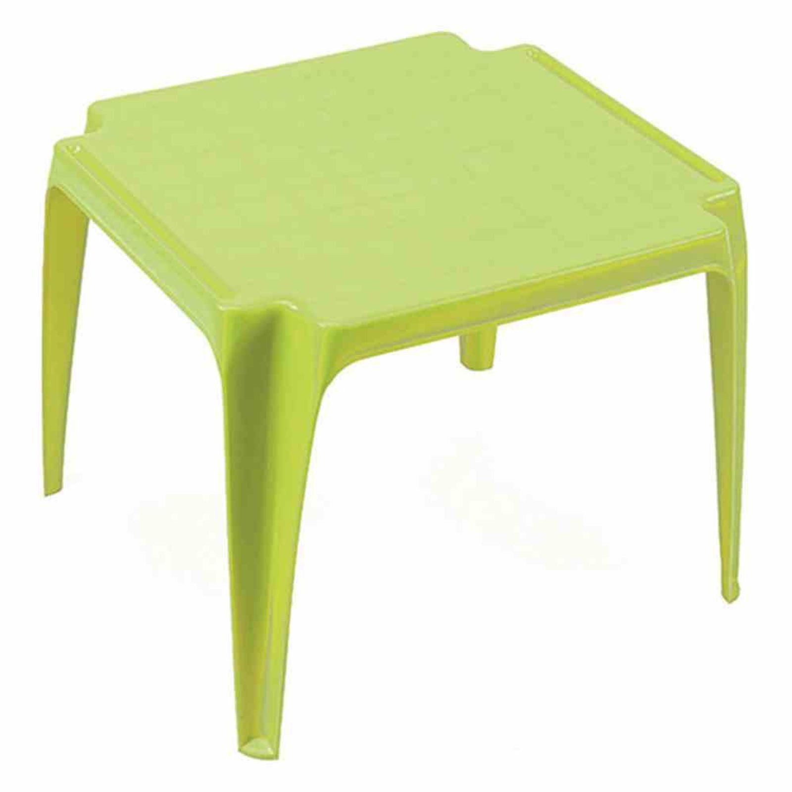 Ipae-Progarden Gartentisch Kindertisch, 50x50 cm, limegreen Vollkunststoff, Monoblock, stapelbar