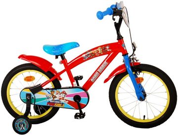 TPFSports Kinderfahrrad Paw Patrol 16 Zoll Rücktritt und Handbremse, 1 Gang, (Jungsfahrrad - Jungen Kinderrad - ohne Schaltung - Sicherheitsgriffe), Kinder Jugend Fahrrad 16 Zoll - Jungsfahrrad - Rot