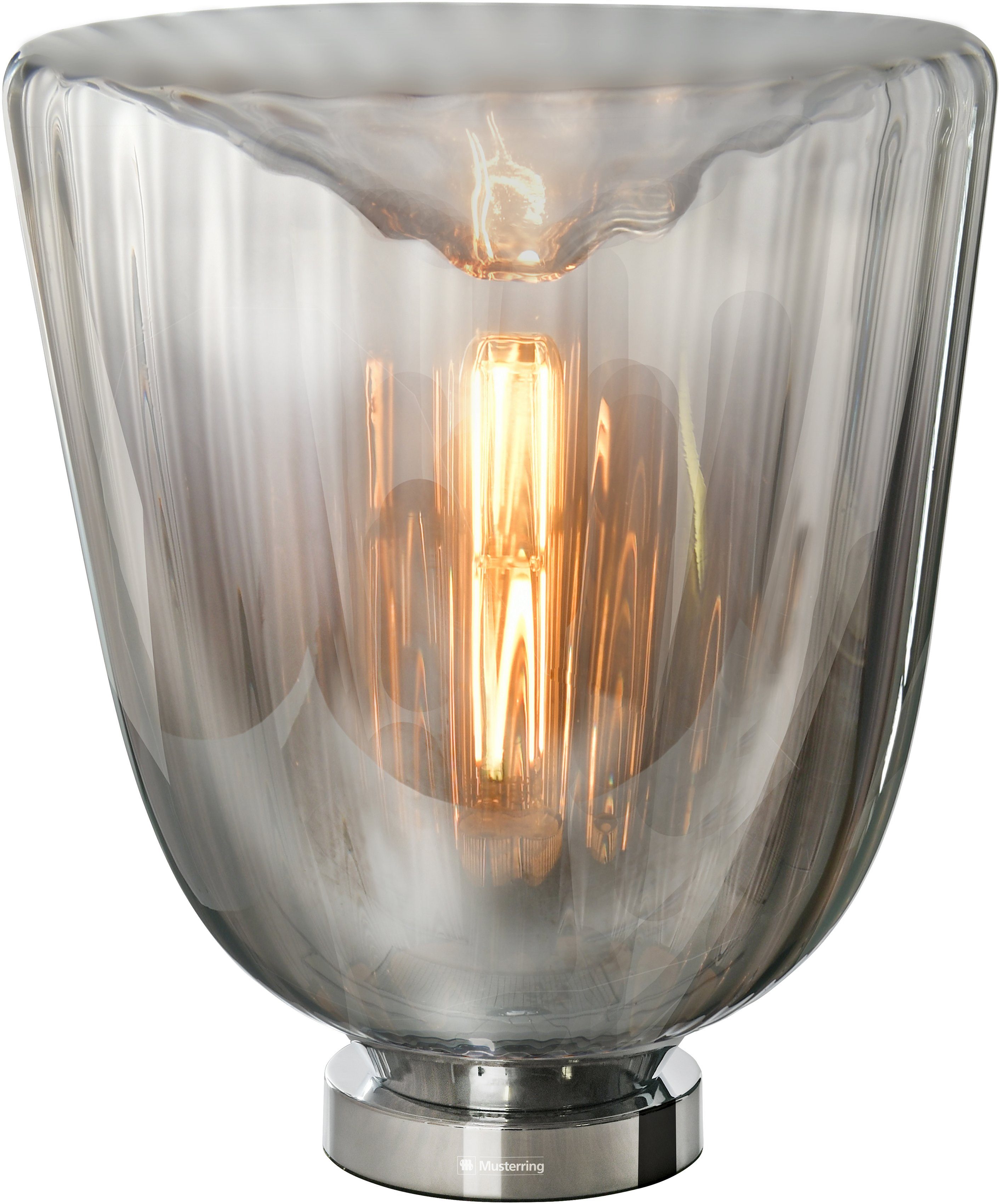 Musterring Tischleuchte Fiori, Ein-/Ausschalter, ohne Leuchtmittel, Verspiegeltes Glas. € 329,00