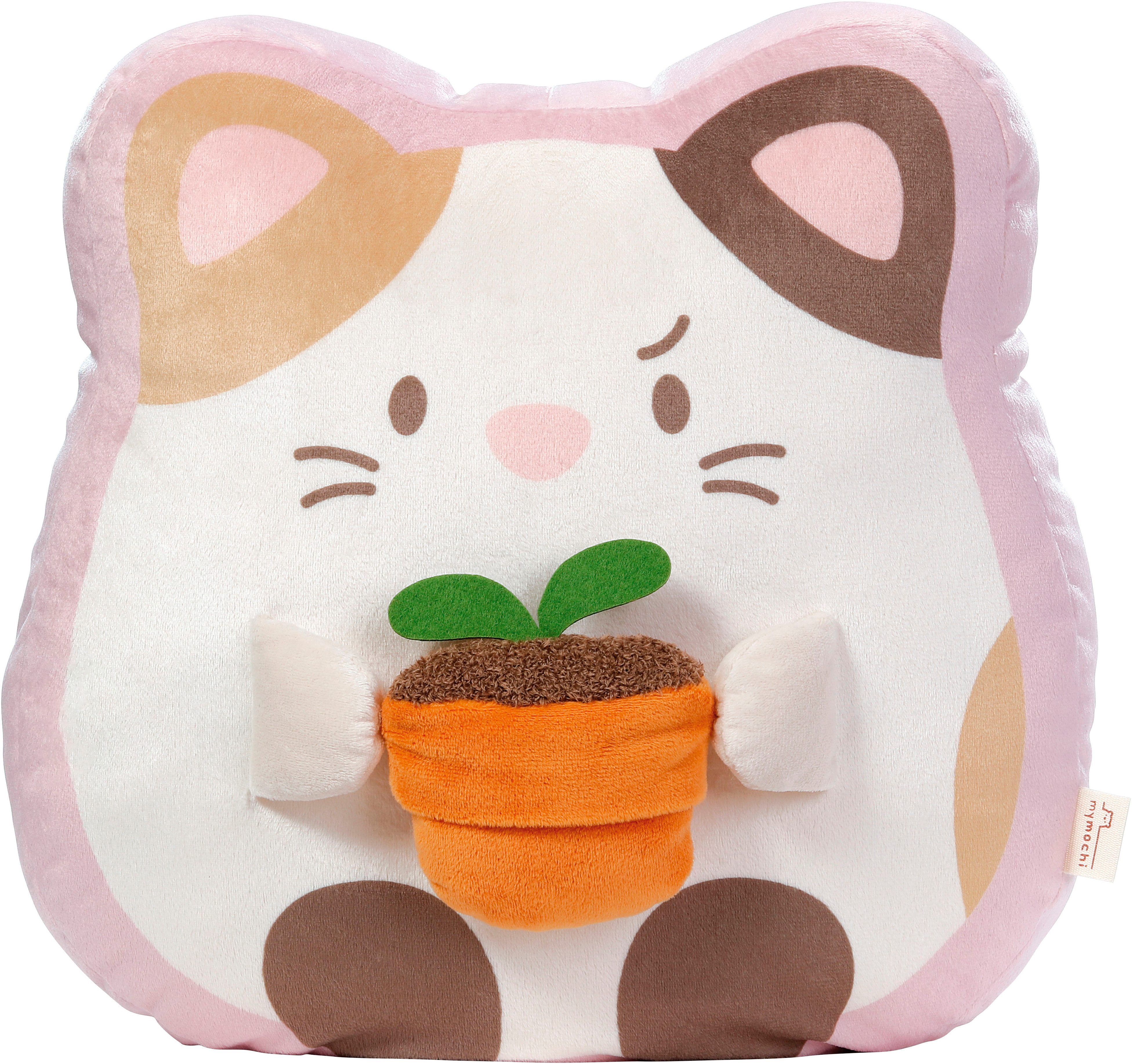 Kuscheltier mymochi, Katze Angy mit Blumentopf 35x33x12 cm