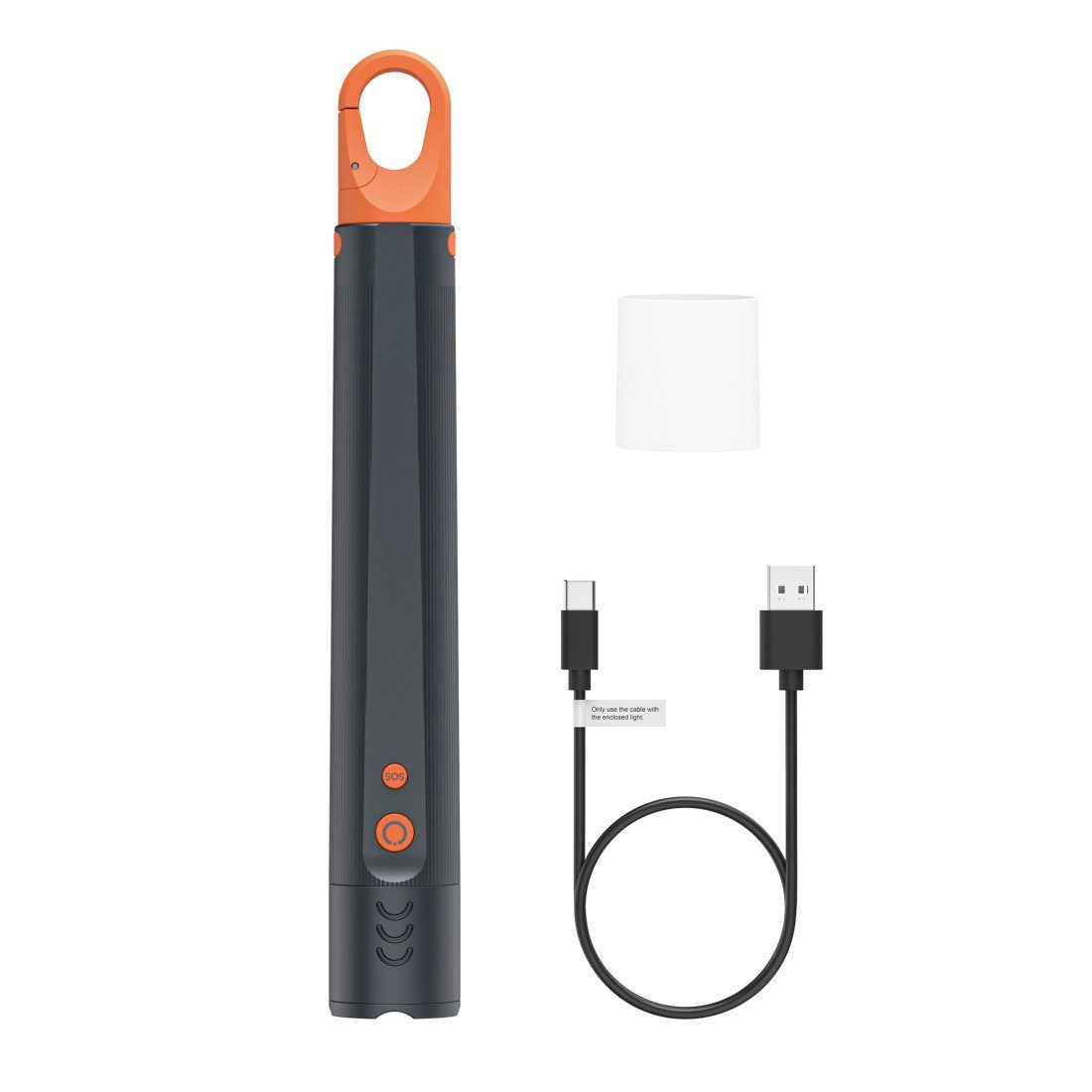 Hama LED Taschenlampe LED Taschenlampe aufladbar (4 Lichtmodi, zoombar, stoßfest, SOS-Modus), stromsparend, 300 m Leuchtweite, robust
