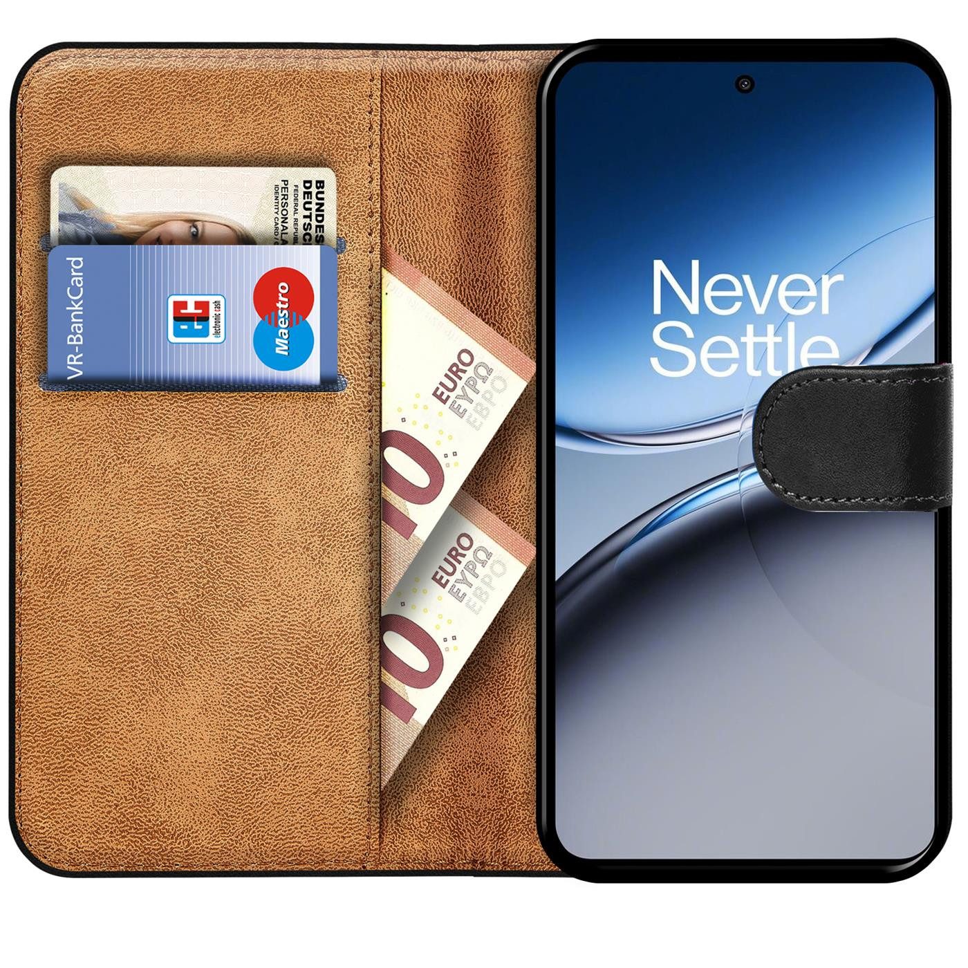 CoolGadget Handyhülle Wallet Klapp Tasche Book Case für OnePlus Nord 4, Hülle Klapphülle Flip Cover Etui Schutzhülle