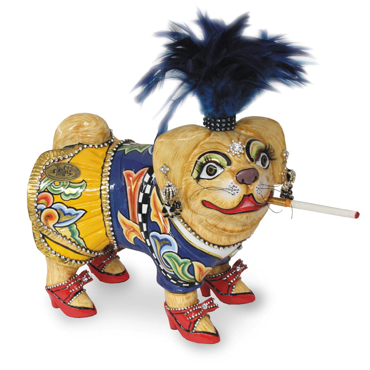 Tom`s Drag Tierfigur Tom´s Drag Mops Emilie (S), perfekt zu jedem Anlass, Geburtstag, Weihnachten. Sammelfigur