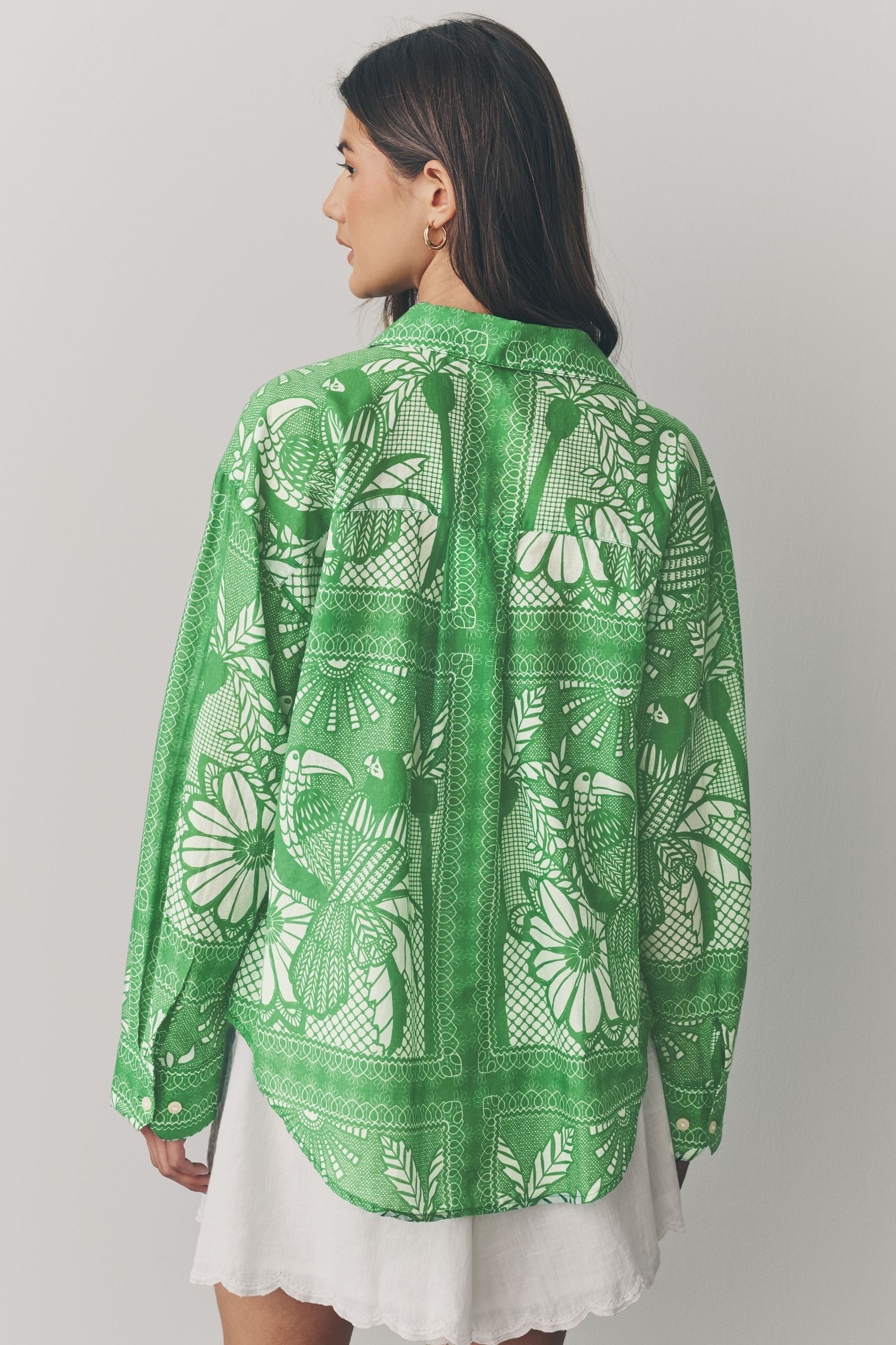 Next Langarmhemd Leichte Strandbluse aus 100 % günstig online kaufen