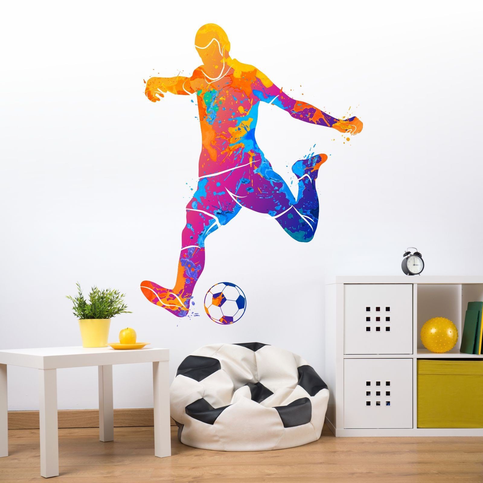 nikima Wandtattoo 111 Wandtattoo Fussball Spieler bunt - 370 x 500 mm (PVC- günstig online kaufen